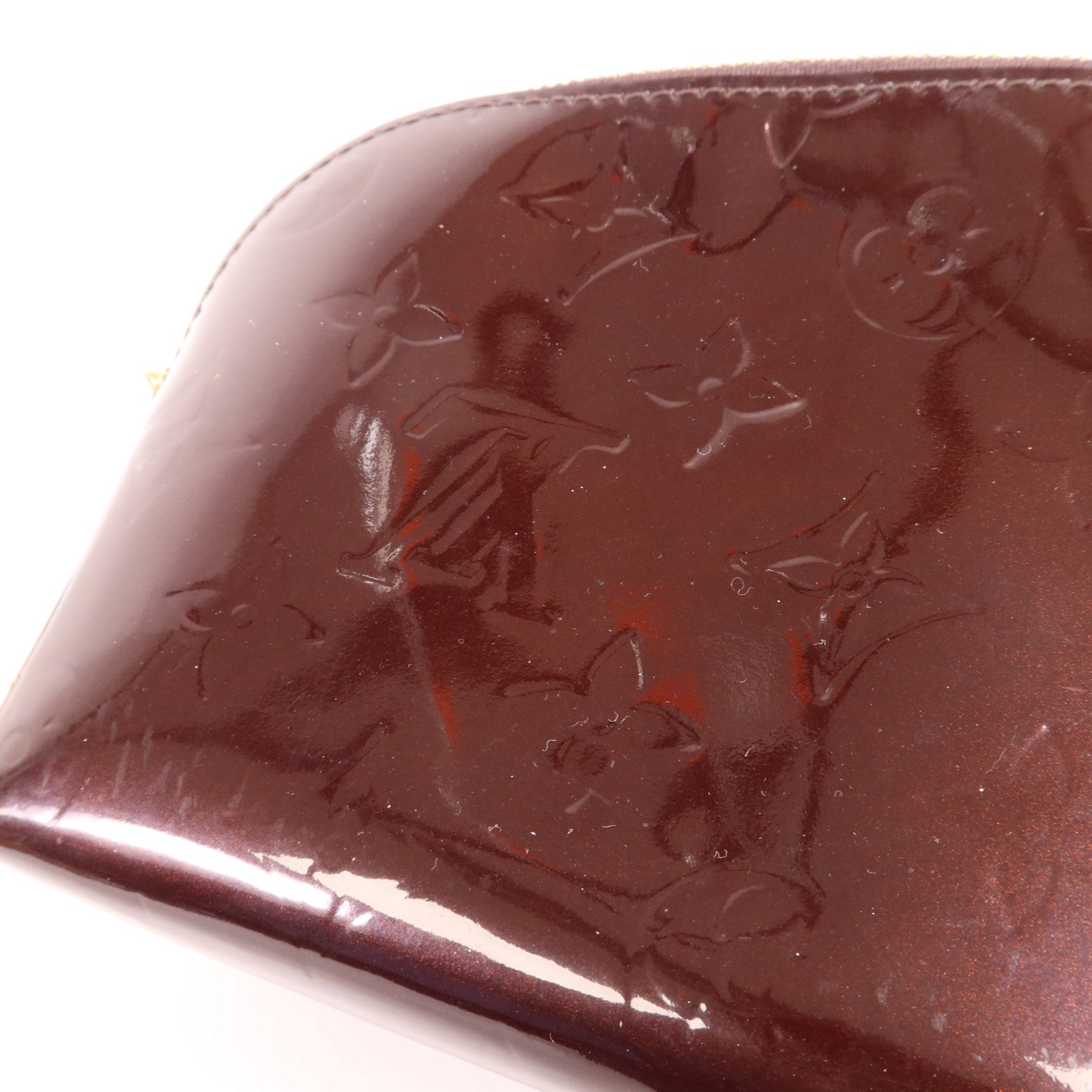 LOUIS VUITTON Monogram Vernis Cosmetic Pouch金扣手拿包