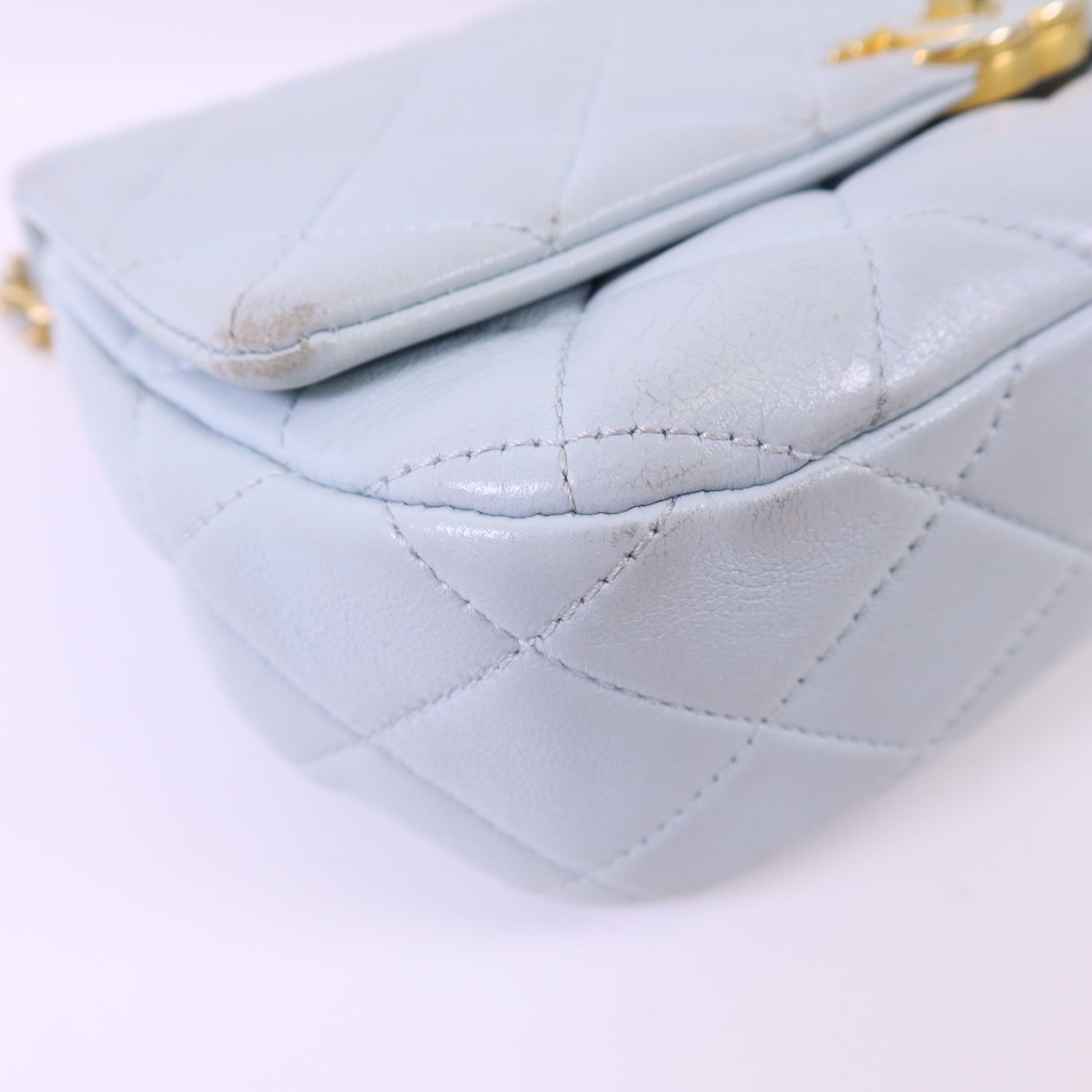 CHANEL 【激減優惠】牛皮皮革Chain Shoulder Bag金扣鏈帶肩背袋