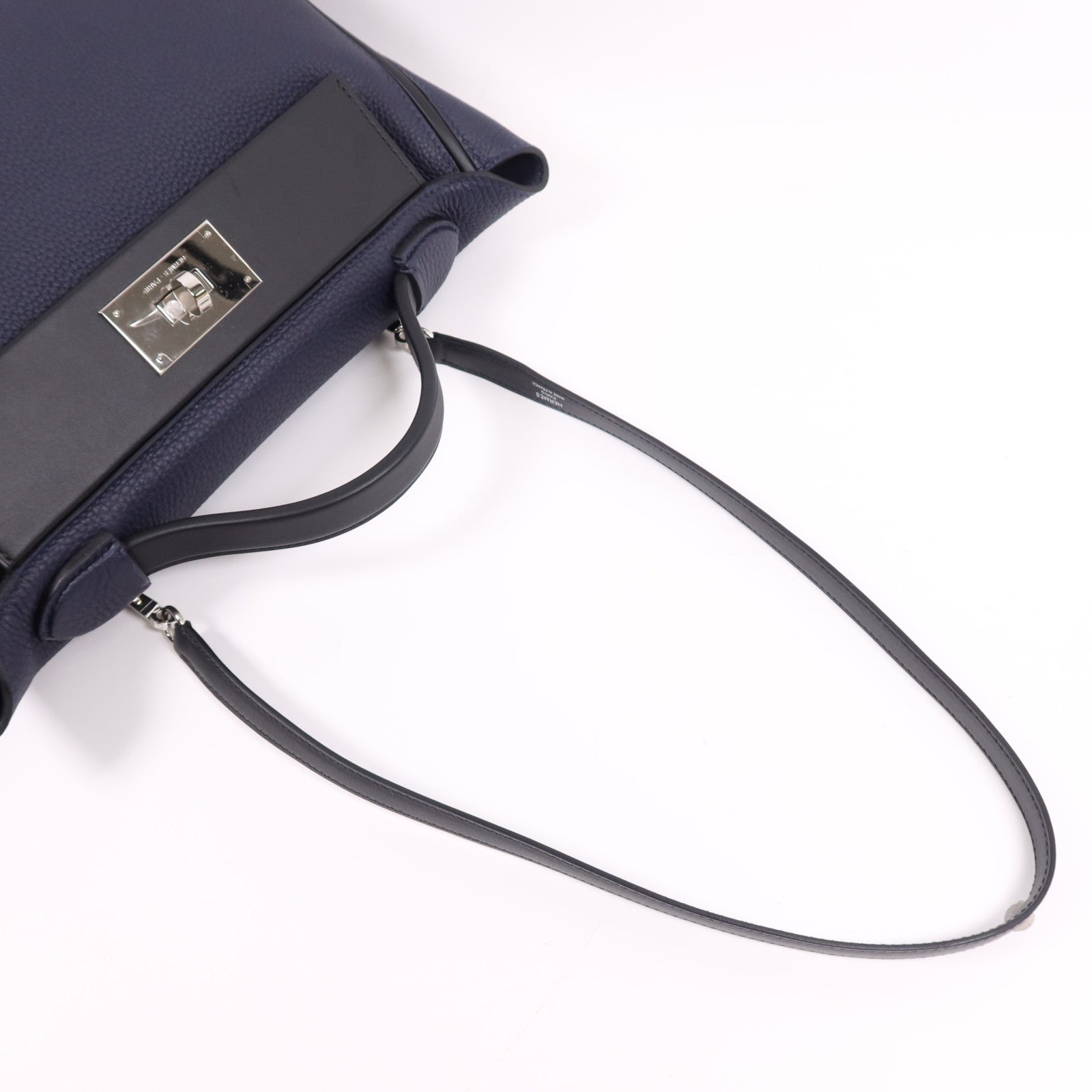 HERMES Togo皮革24/24 29cm銀扣手挽肩背兩用袋Caban