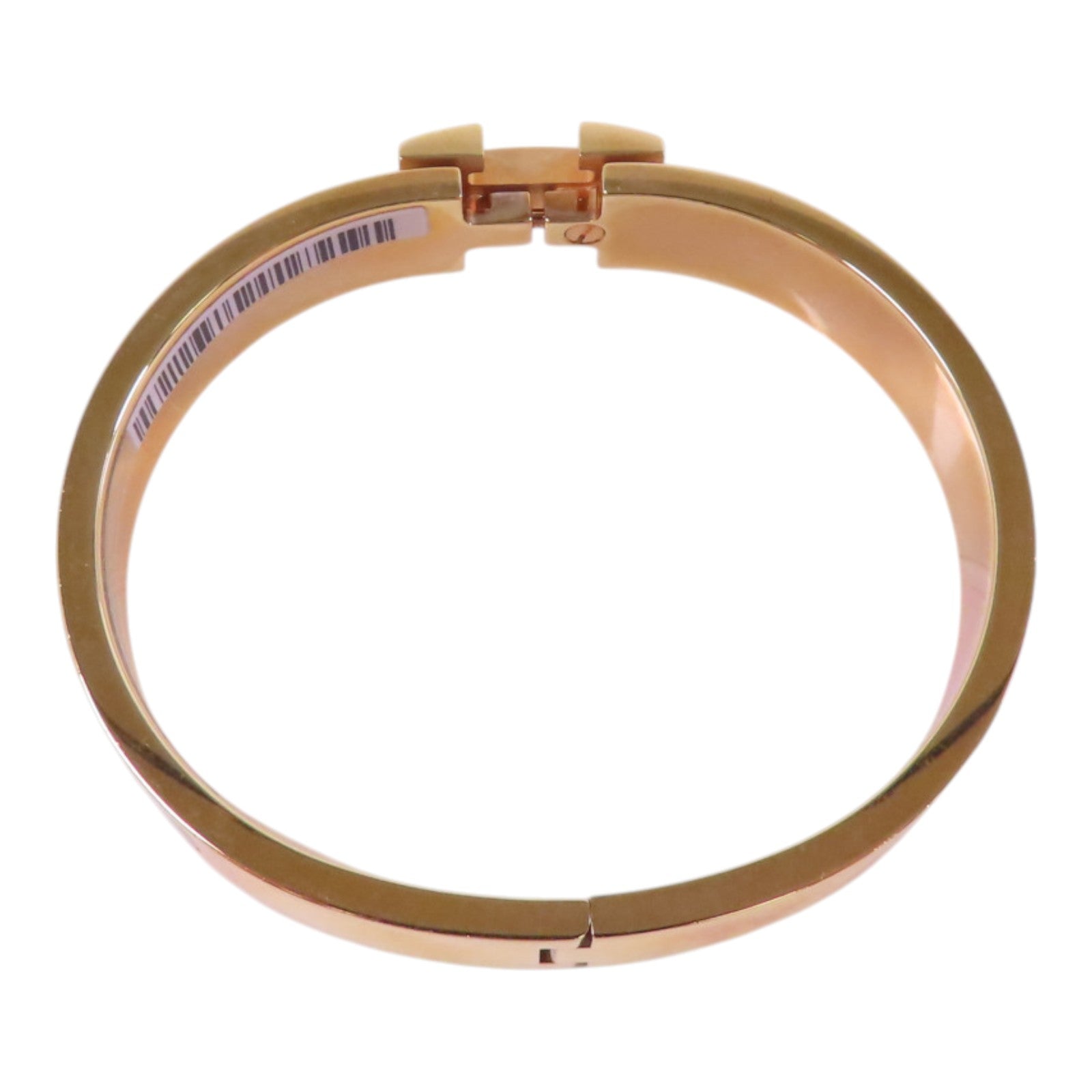 HERMES 金屬/琺瑯Clic-H Bracelet金扣手鐲