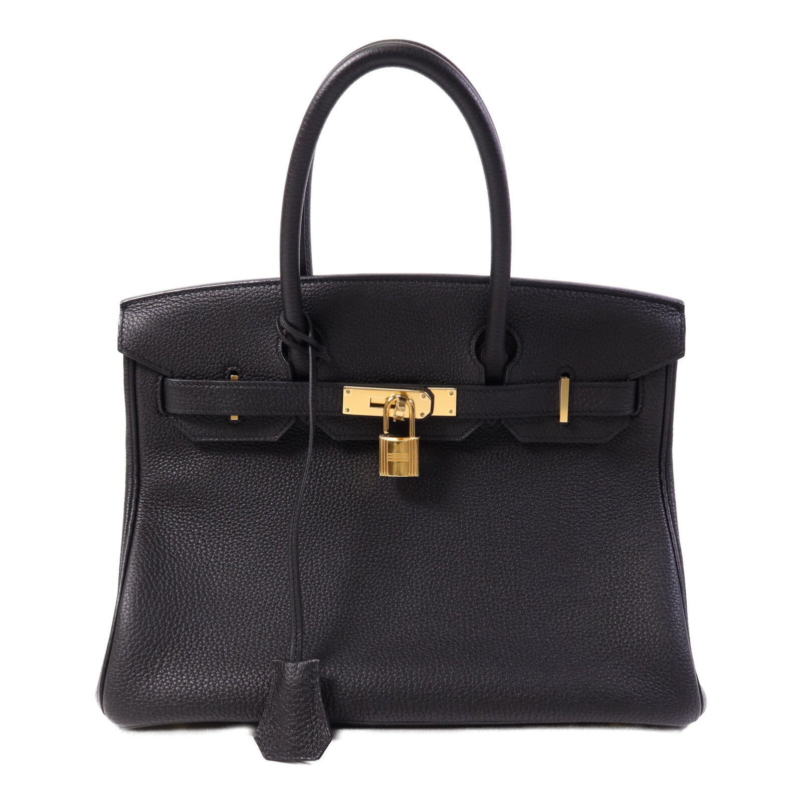 HERMES Togo皮革Birkin 30金扣手挽袋Noir