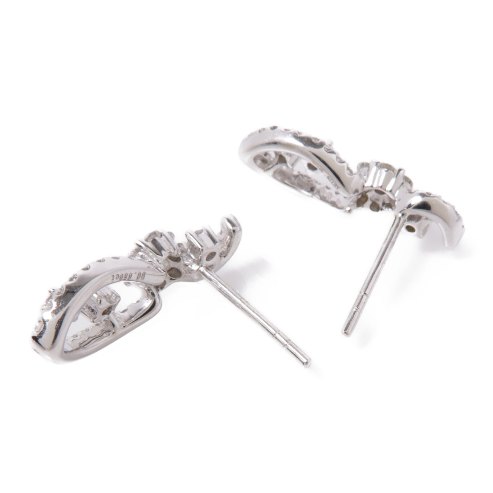 JEWELRY Diamond Earrings 18K White Gold