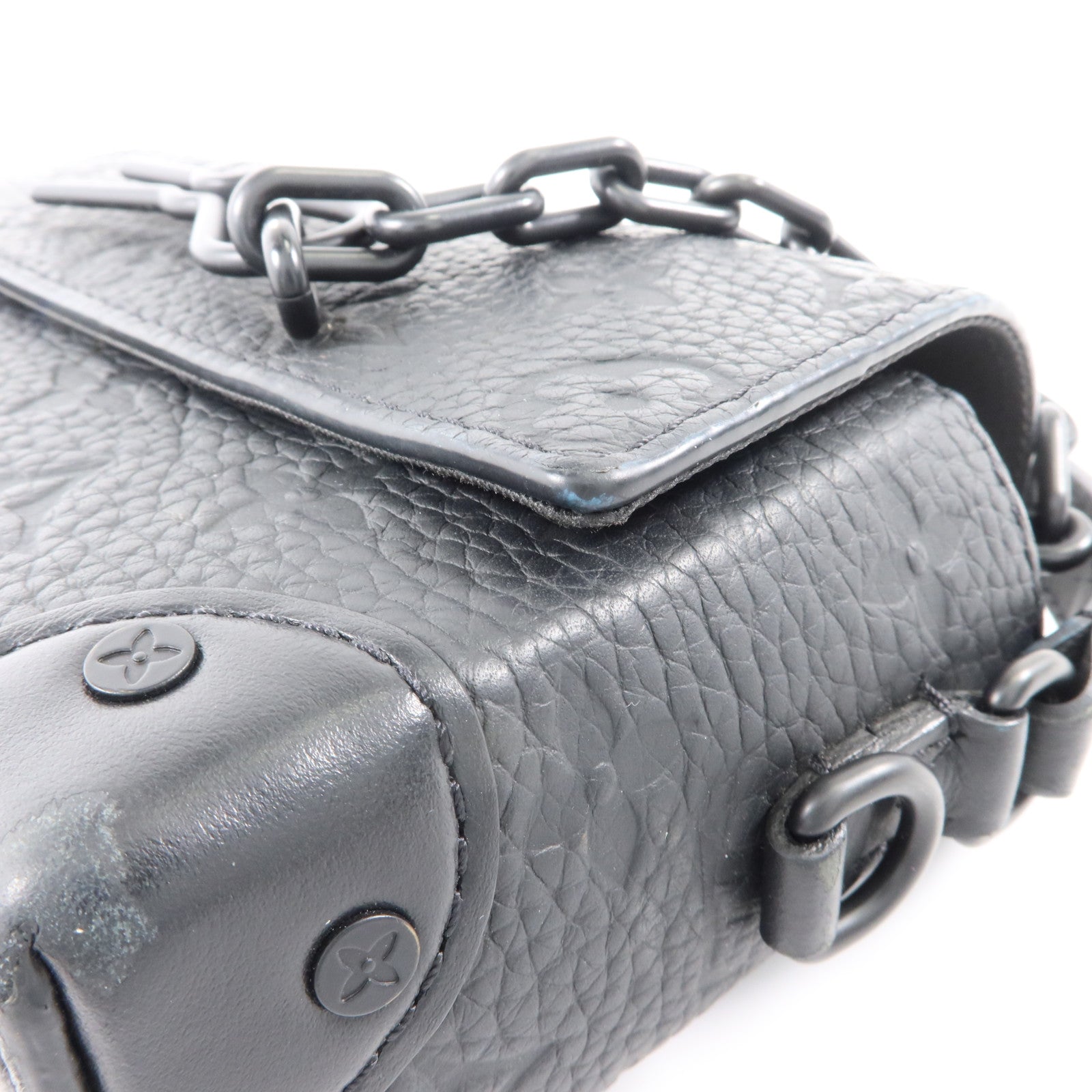 LOUIS VUITTON Monogram Taurillon Steamer Wearable Wallet肩背袋