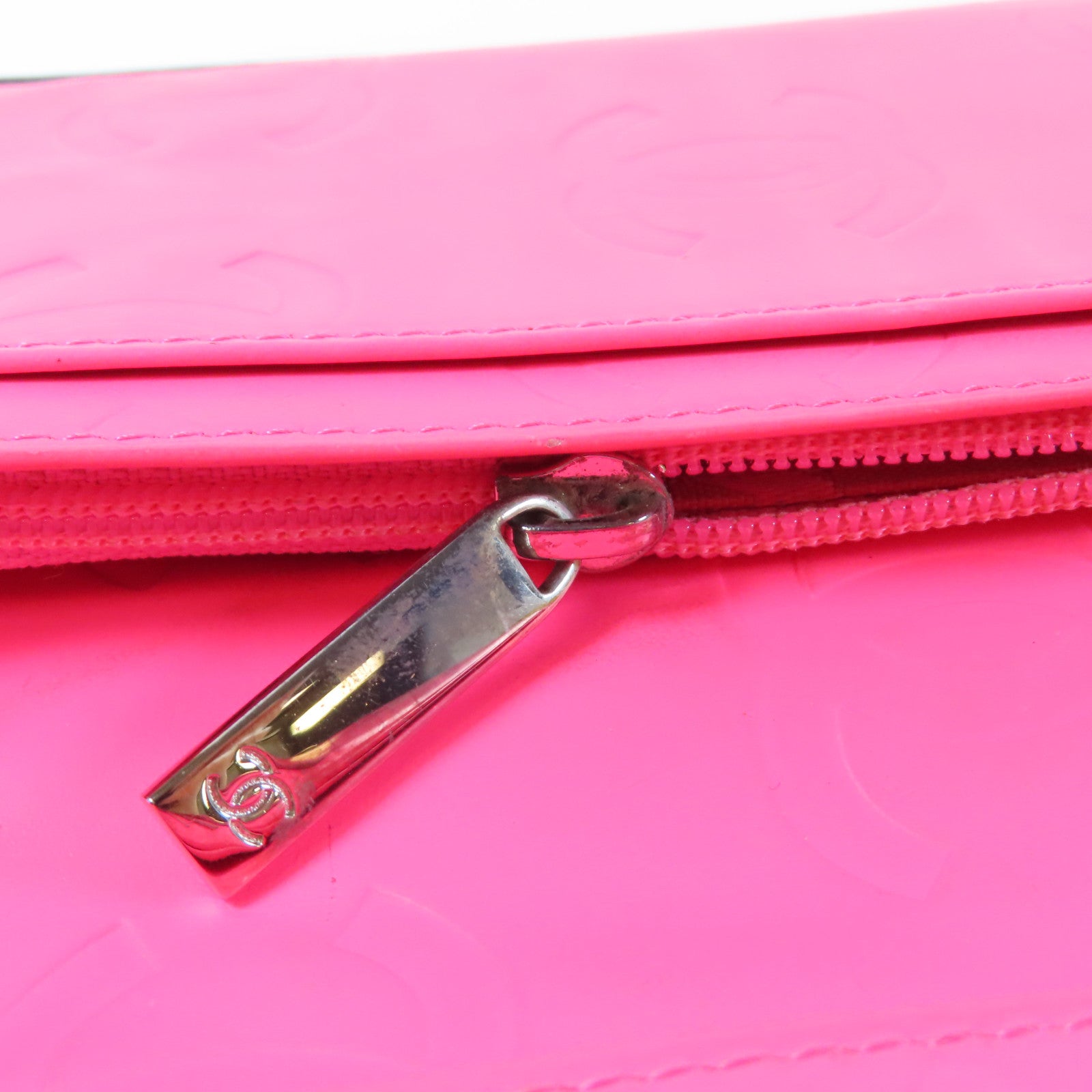 CHANEL 【激減優惠】菱格羊皮皮革Cambon Line Long Wallet銀扣長錢包黑色