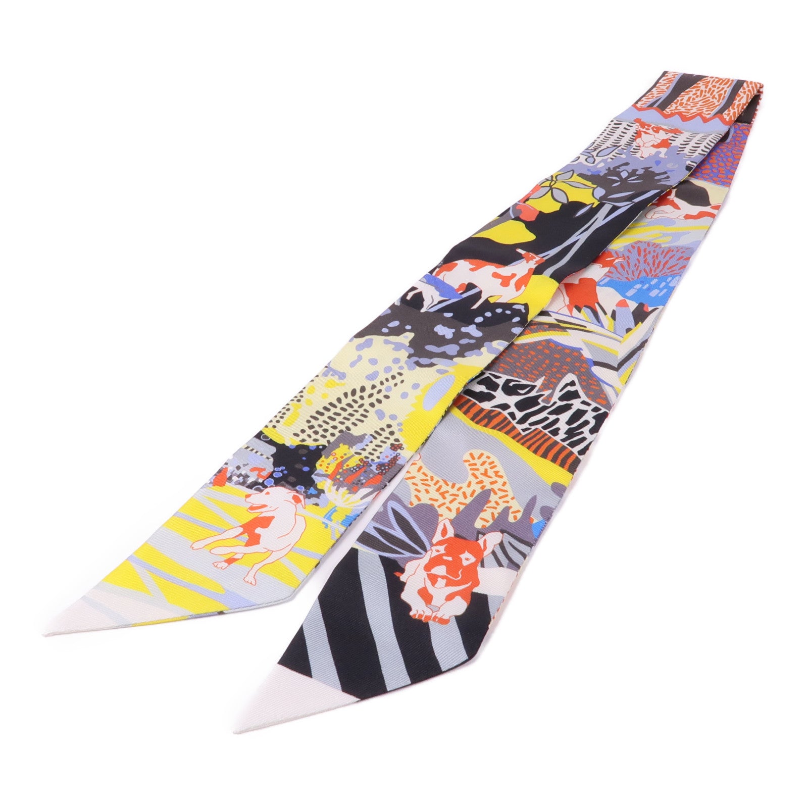 HERMES 絲質Twilly絲巾