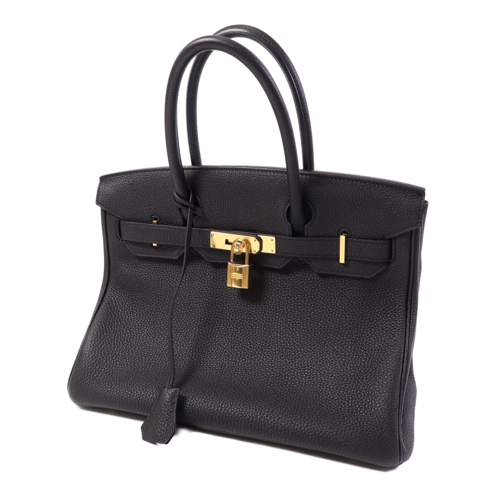HERMES Togo皮革Birkin 30金扣手挽袋Noir
