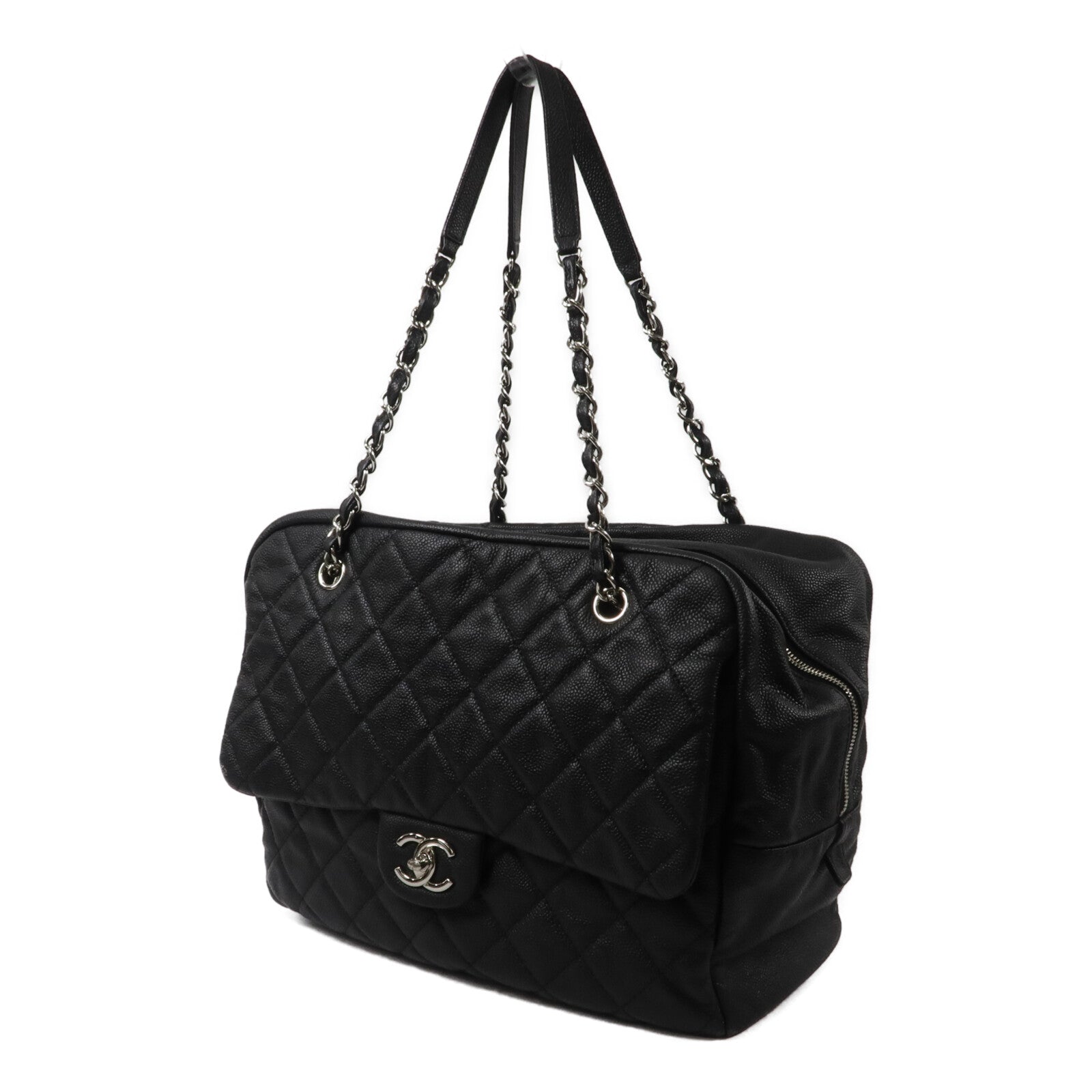 CHANEL 牛皮皮革Chain Shoulder鏈帶肩背袋