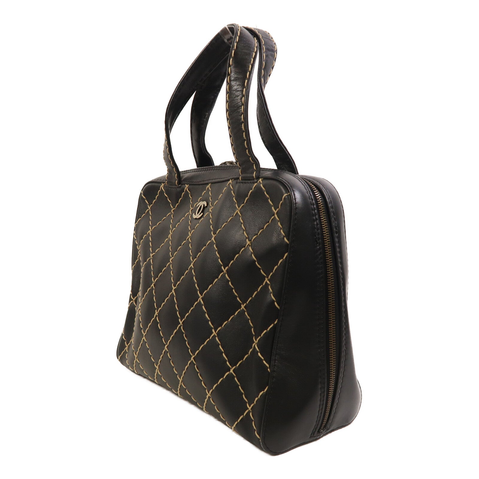 CHANEL 牛皮皮革Vintage Wild Stitch手挽袋