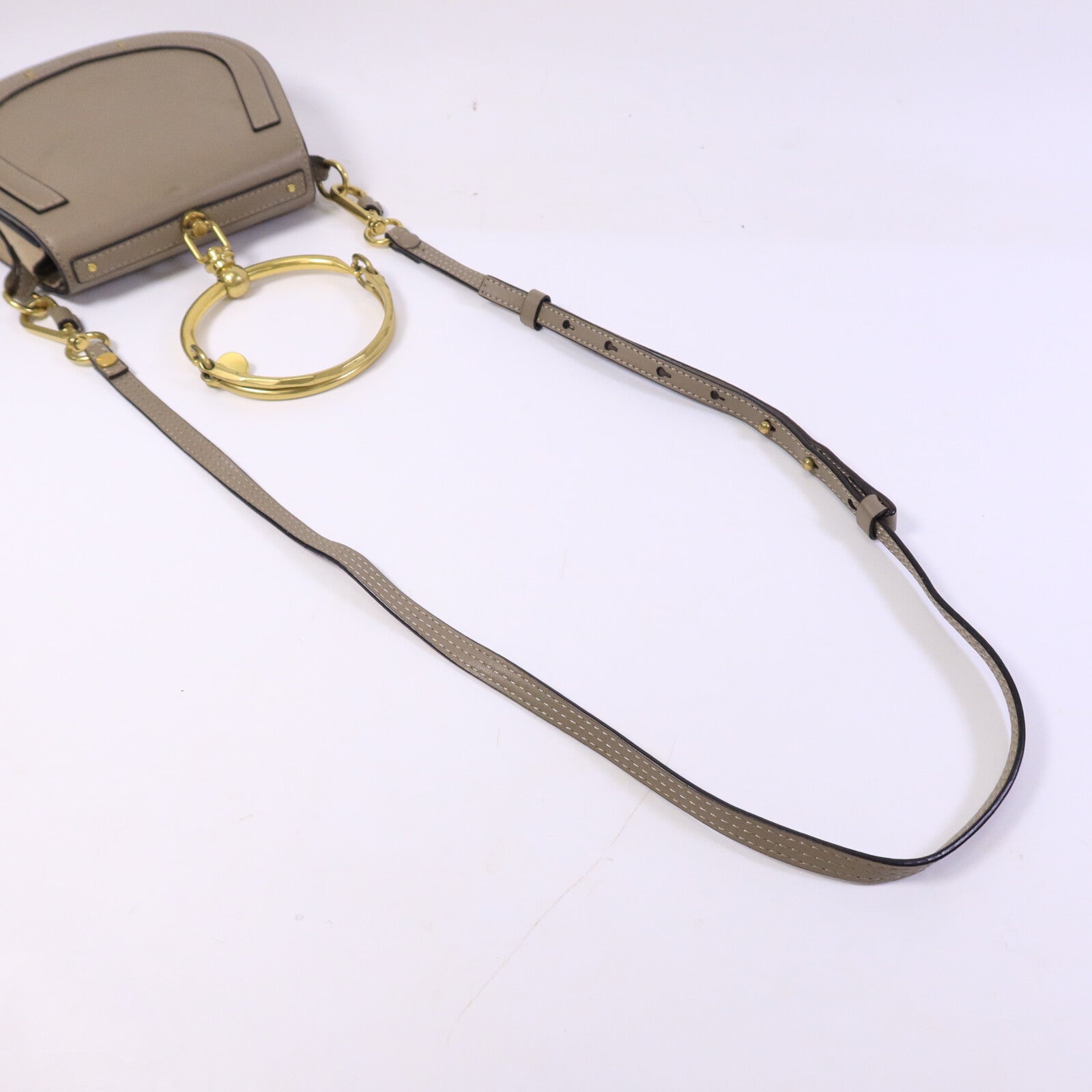 Chloe 牛皮皮革Small Nile Bracelet手挽肩背兩用袋