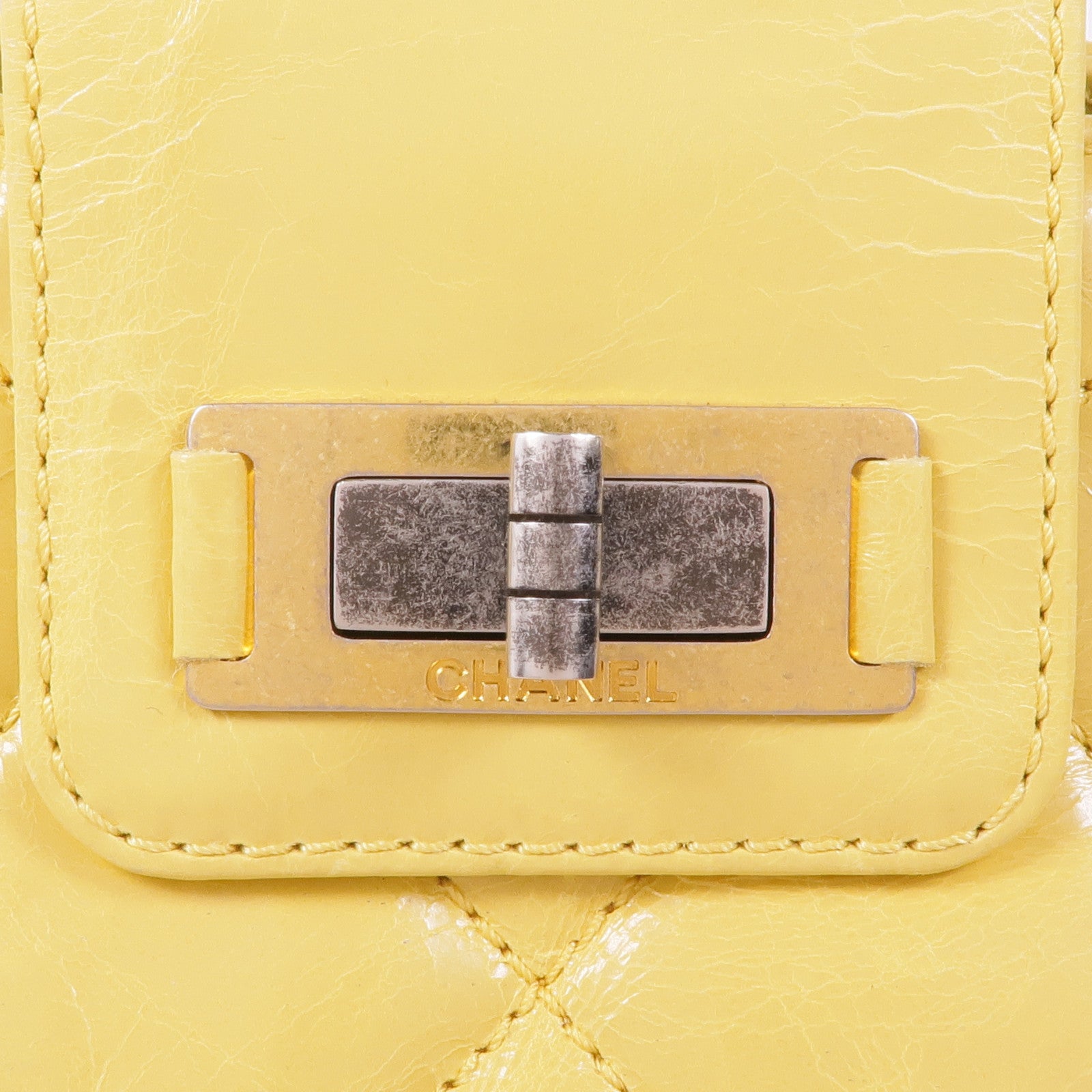 CHANEL 牛皮皮革2.55 Chain Shoulder金扣鏈帶肩背袋