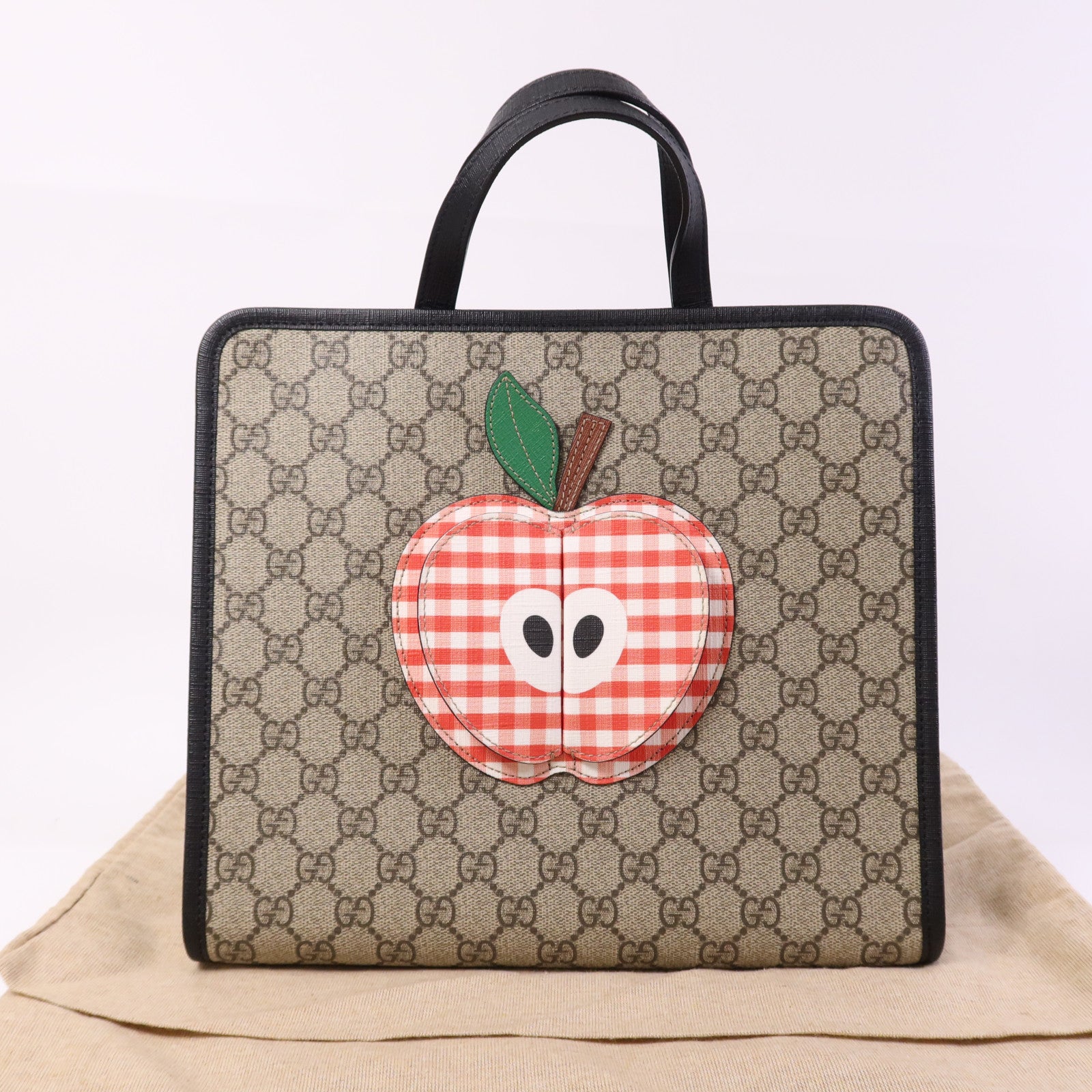 GUCCI 【激減優惠】塗層帆布Tote Bag銀扣手挽袋