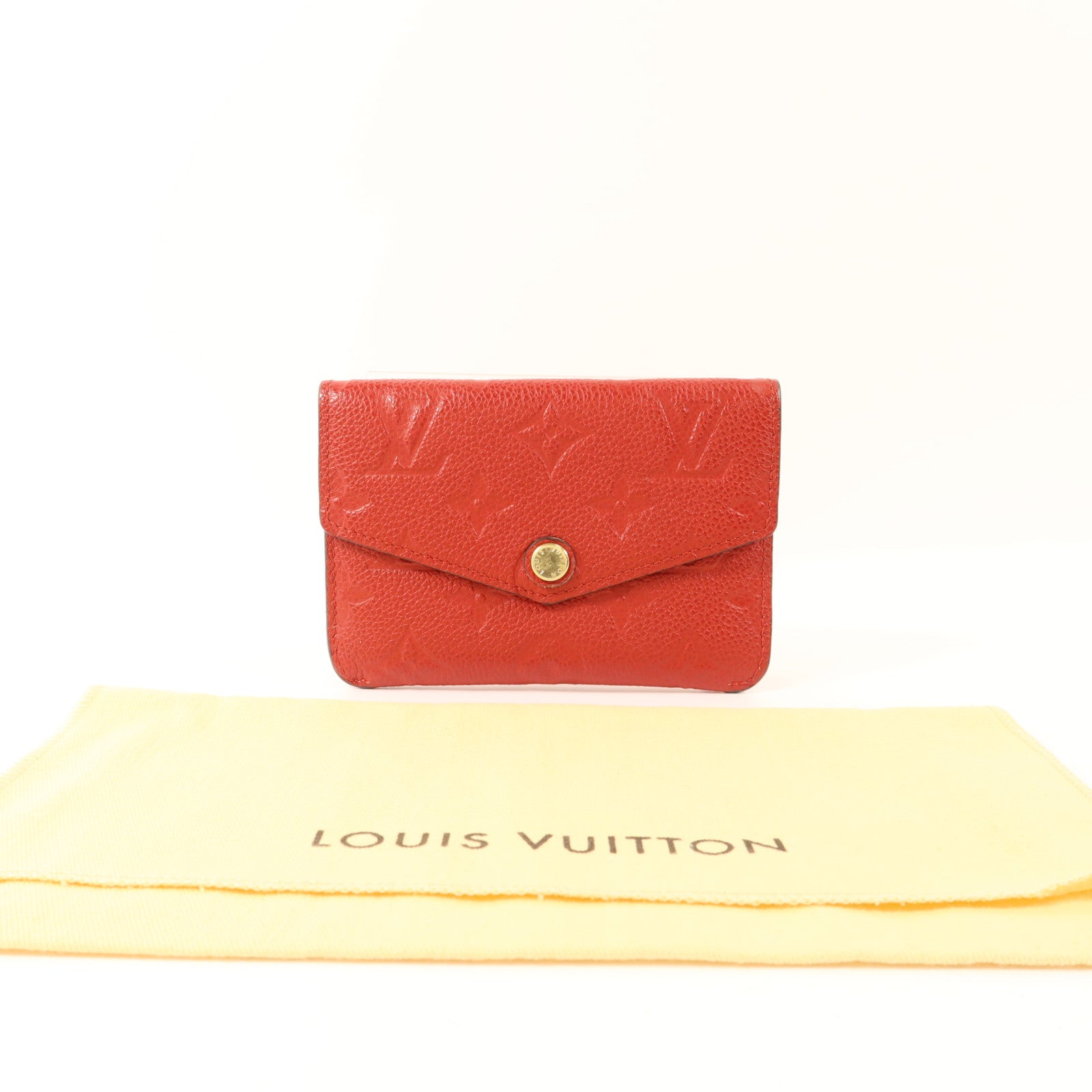 LOUIS VUITTON Monogram Empreinte Pochette Cure金扣零錢包