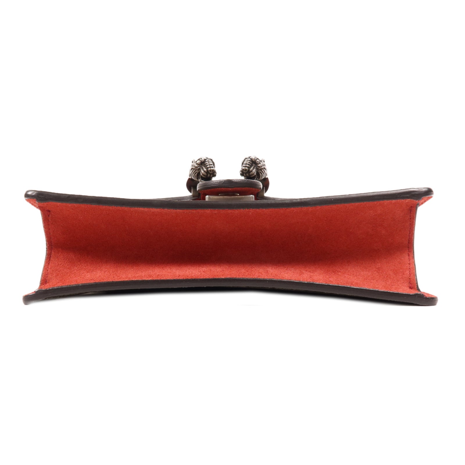 GUCCI 塗層帆布Dionysus銀扣鏈帶肩背袋