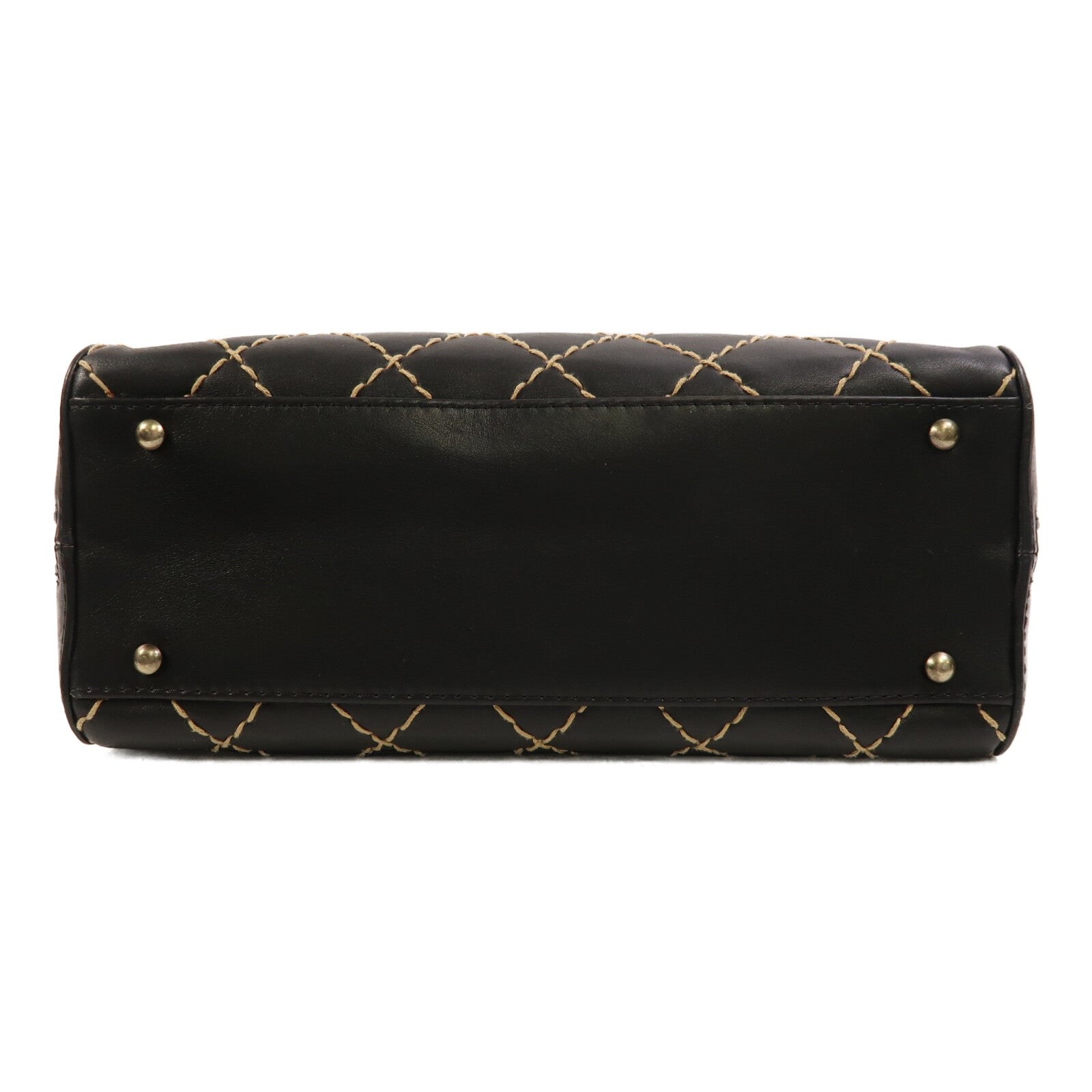 CHANEL 牛皮皮革Vintage Wild Stitch手挽袋
