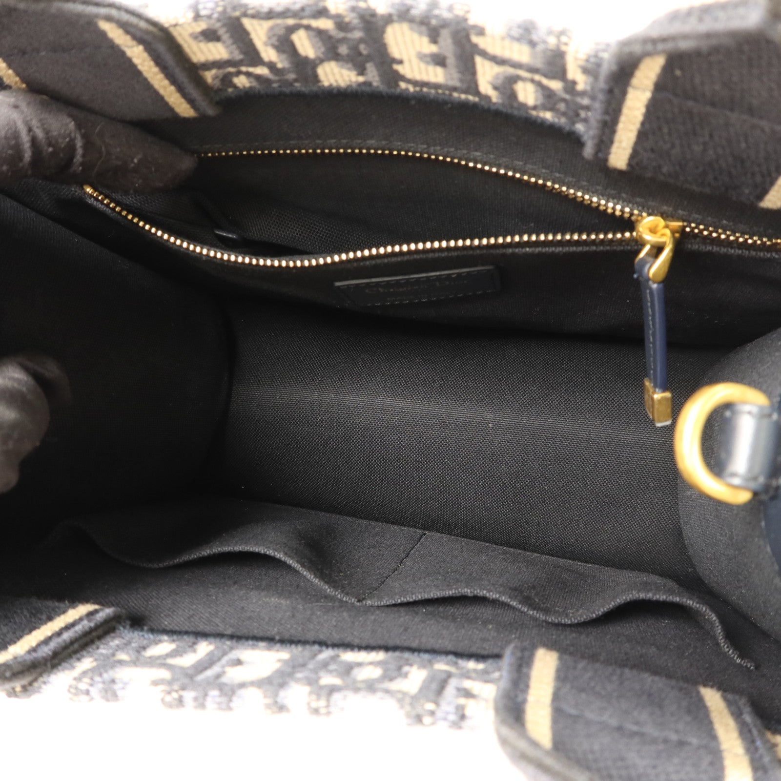 Dior 帆布/牛皮皮革Dior Book Tote Small金扣手挽肩背兩用袋