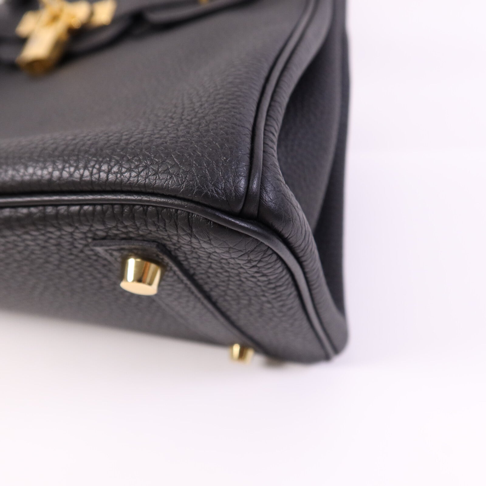 HERMES Togo皮革Birkin 30金扣手挽袋Noir