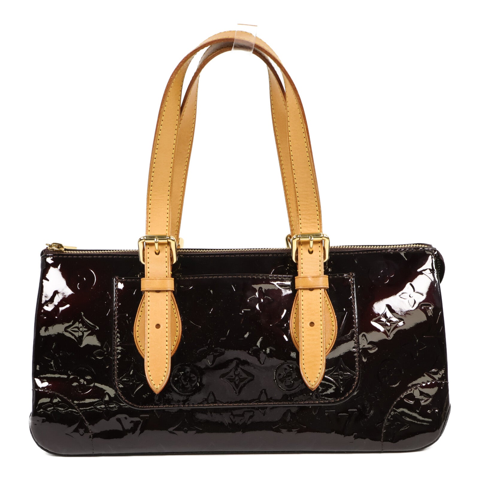 LOUIS VUITTON Monogram Vernis Rosewood Avenue金扣肩背袋