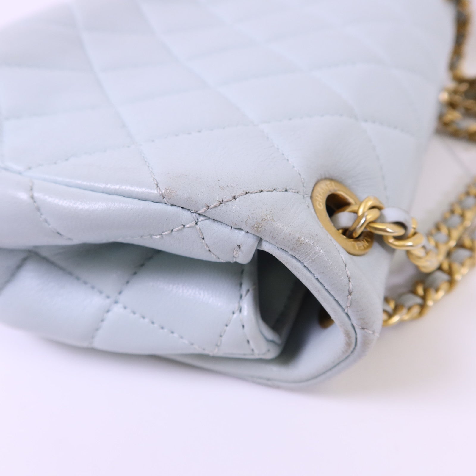 CHANEL 【激減優惠】牛皮皮革Chain Shoulder Bag金扣鏈帶肩背袋