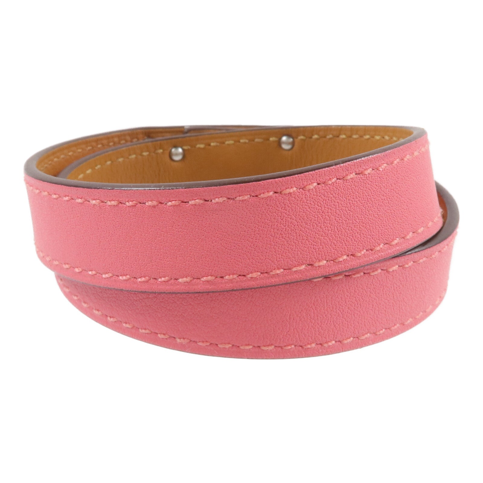 HERMES 【激減優惠】Swift皮革Mini Kelly Double Tour Bracelet手帶Rose Azalee