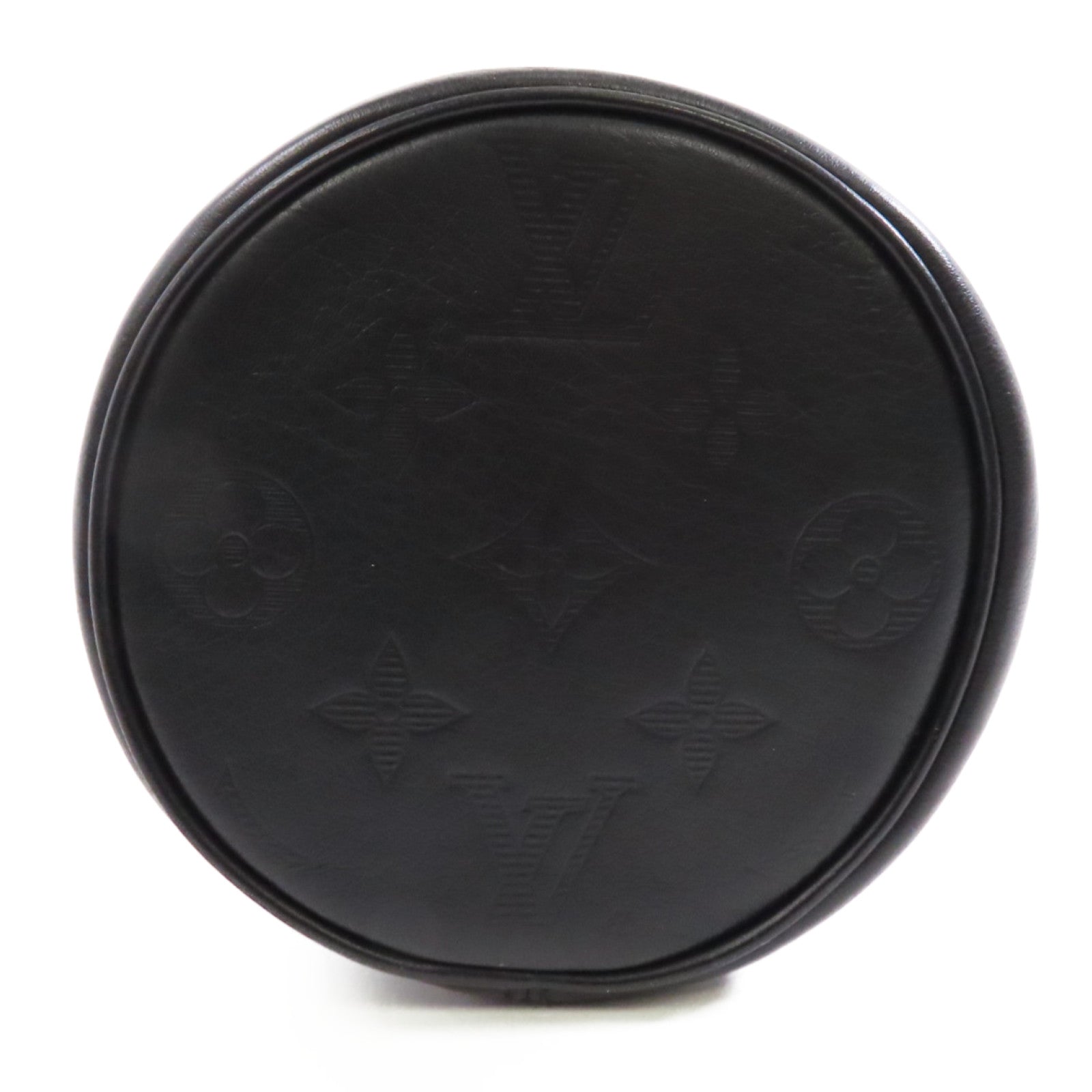 LOUIS VUITTON Monogram Shadow Chalk Nano肩背袋黑色