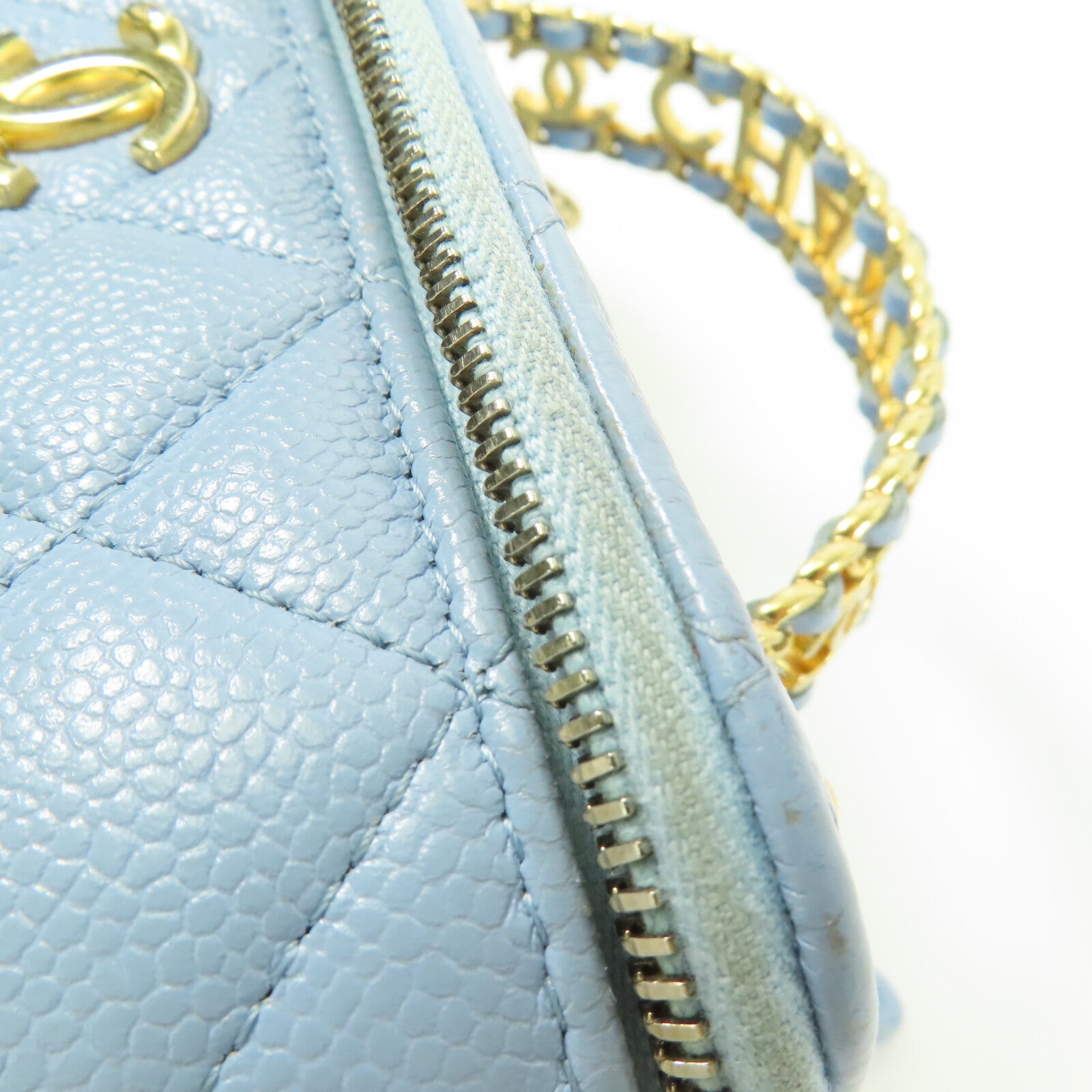 CHANEL 牛皮皮革Vanity Case With Handle鏈帶手挽肩背兩用袋