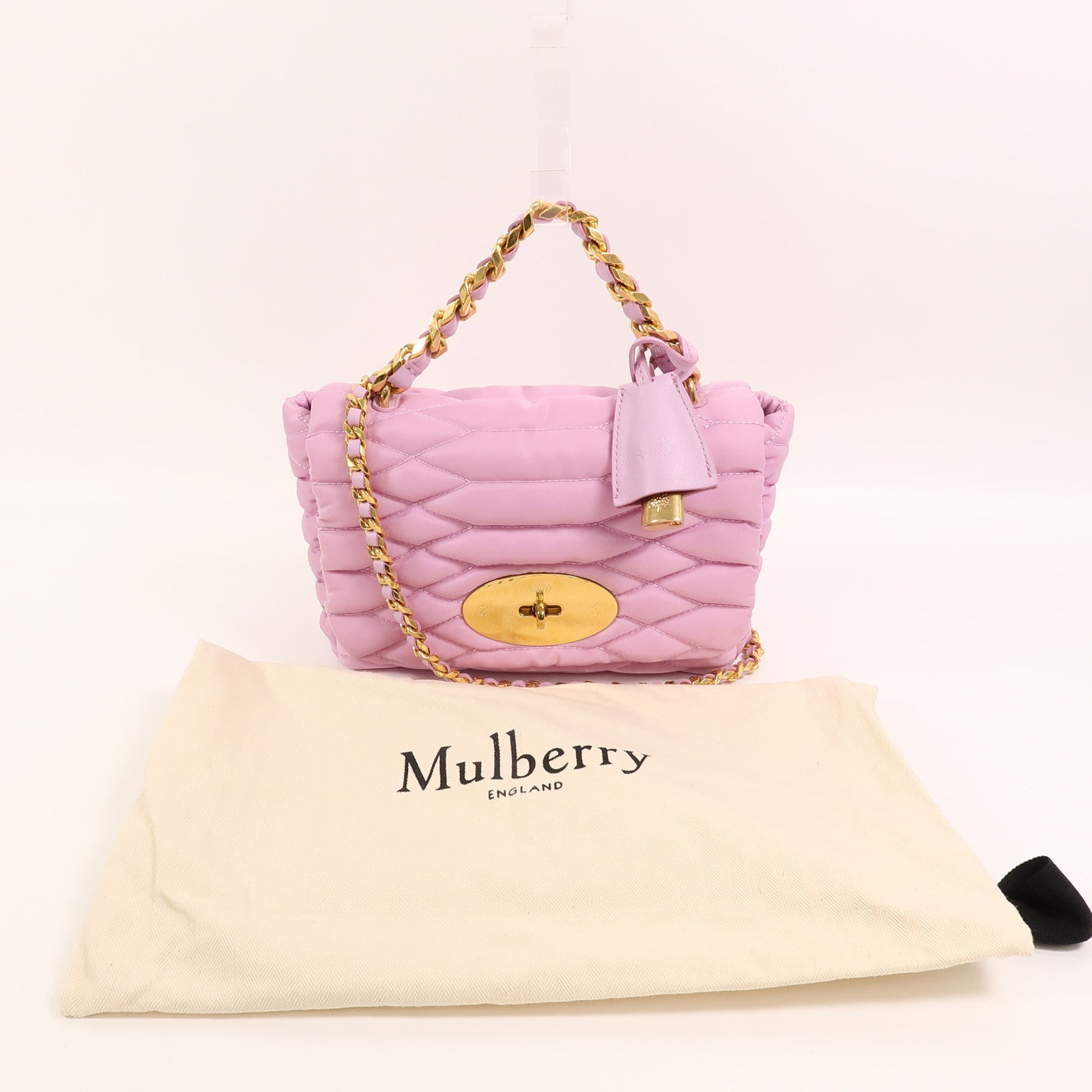 MULBERRY 尼龍Shoulder Bag鏈帶手挽肩背兩用袋