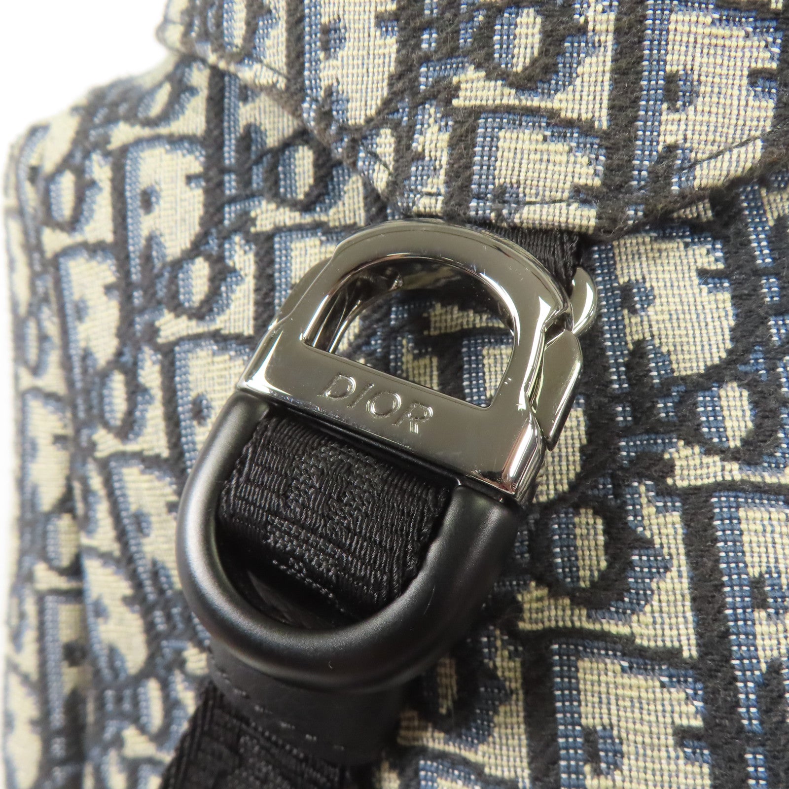Dior 帆布Rucksack銀扣背包