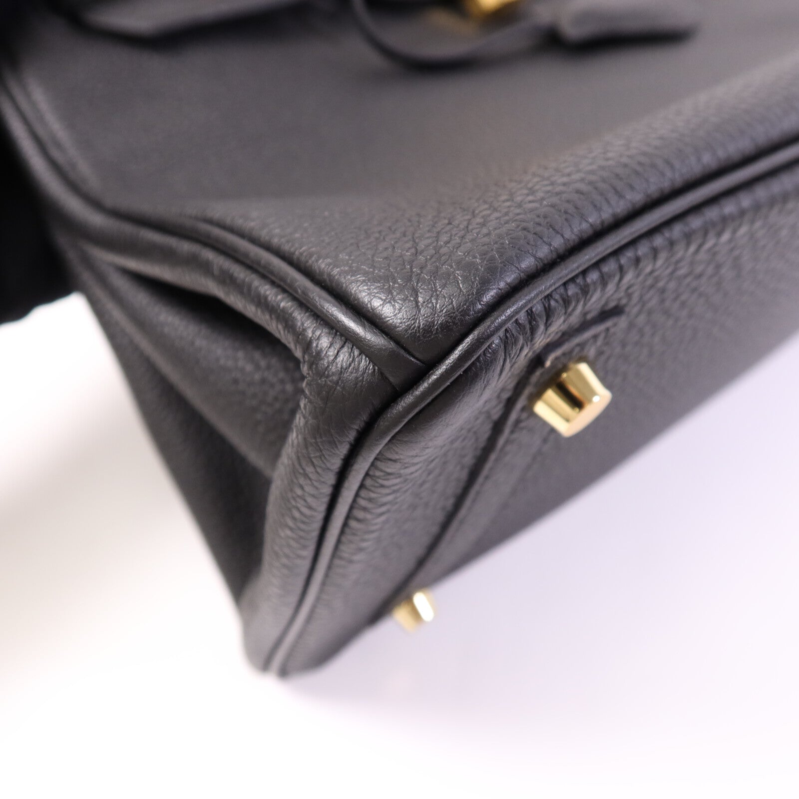 HERMES Togo皮革Birkin 30金扣手挽袋Noir