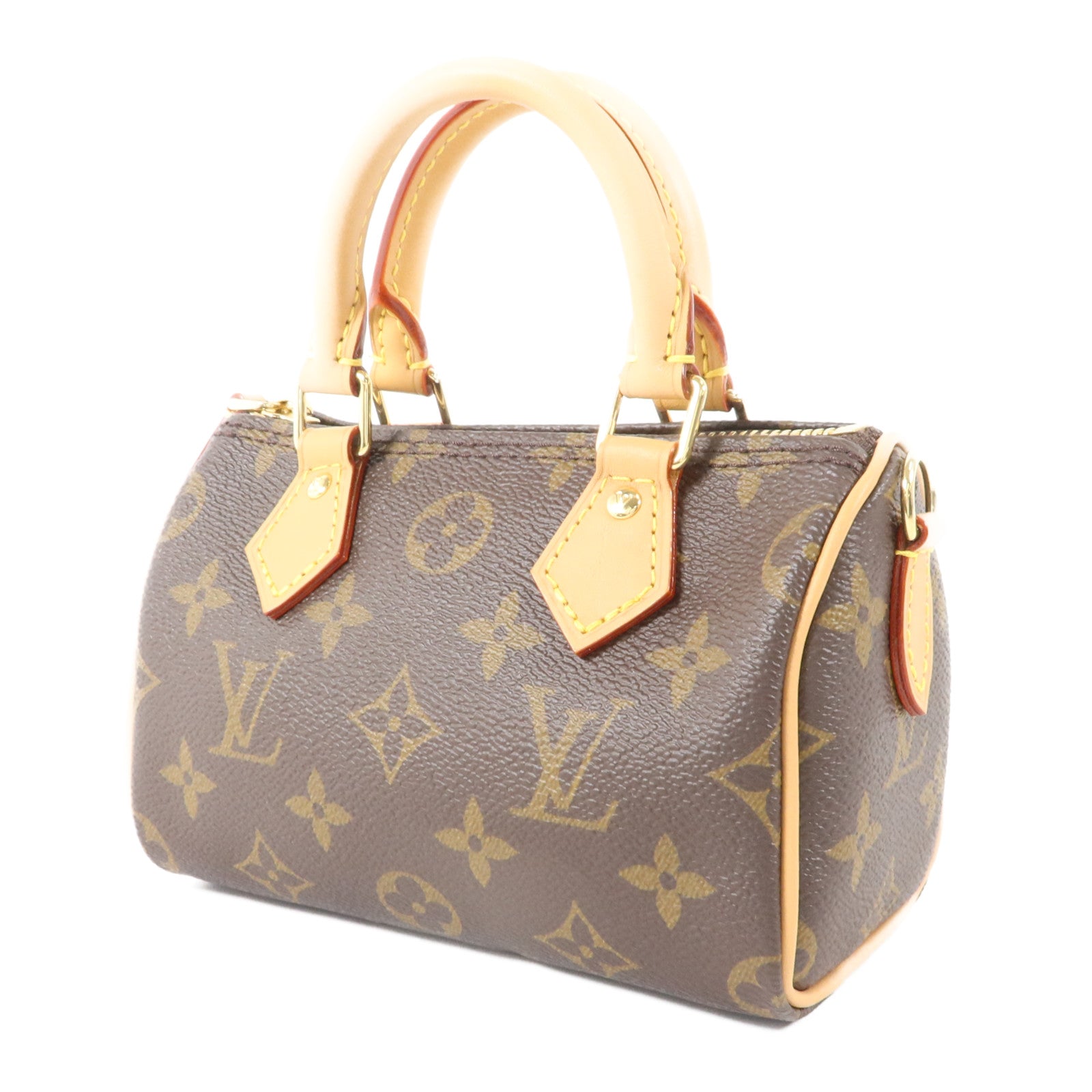 LOUIS VUITTON Monogram Nano Speedy手挽肩背兩用袋