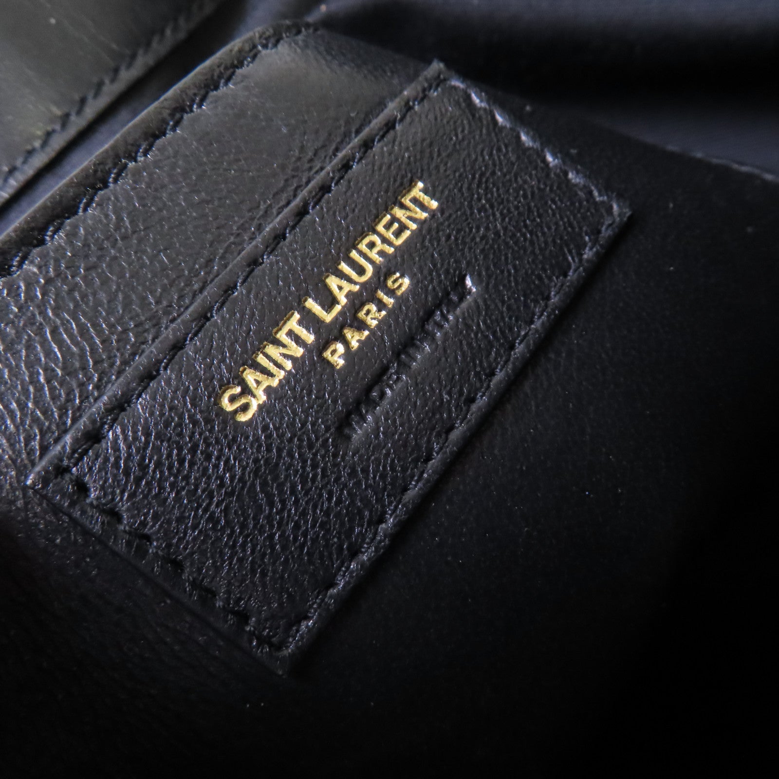 SAINT LAURENT 牛皮皮革Talitha Shoulder Bag金扣肩背袋黑色