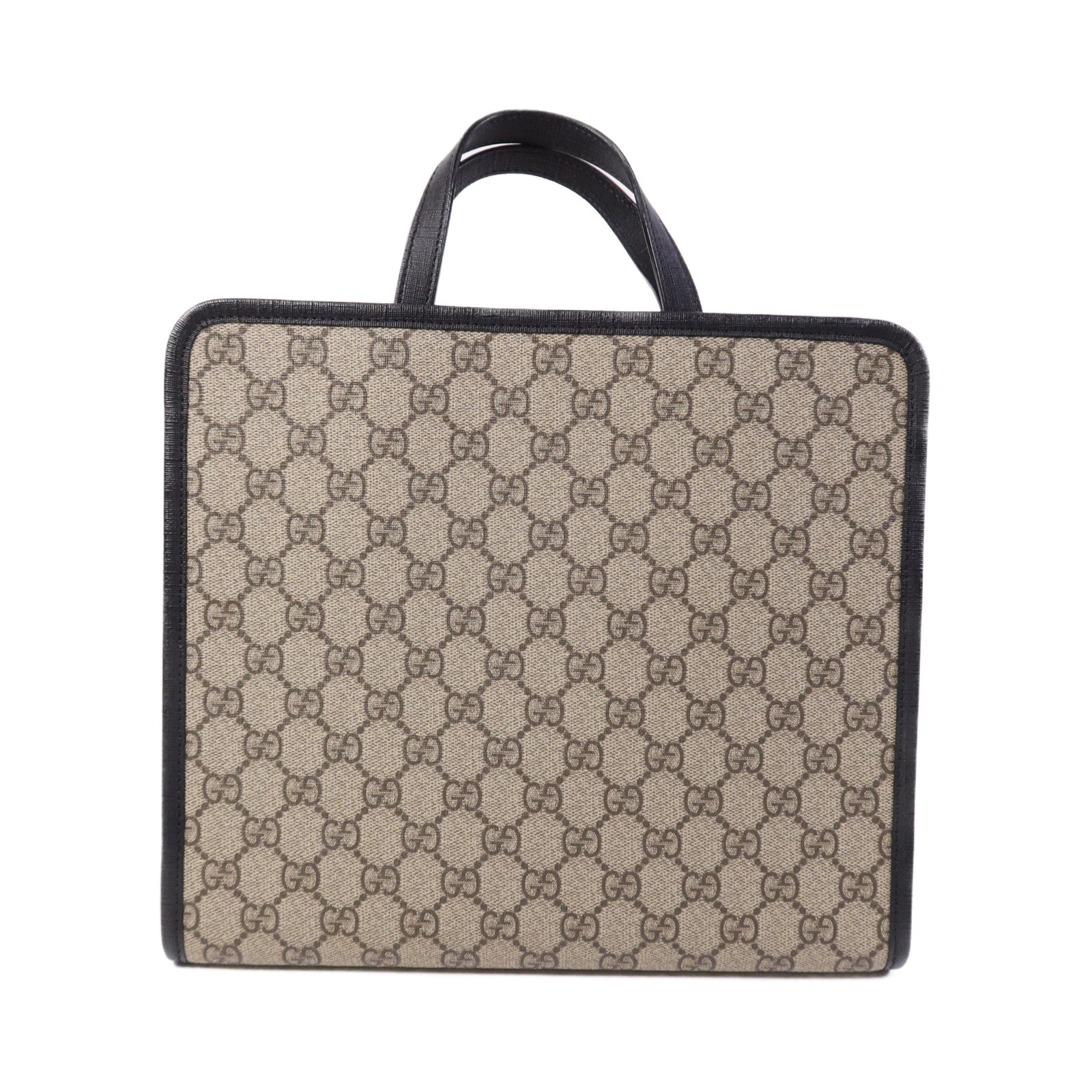 GUCCI 【激減優惠】塗層帆布Tote Bag銀扣手挽袋