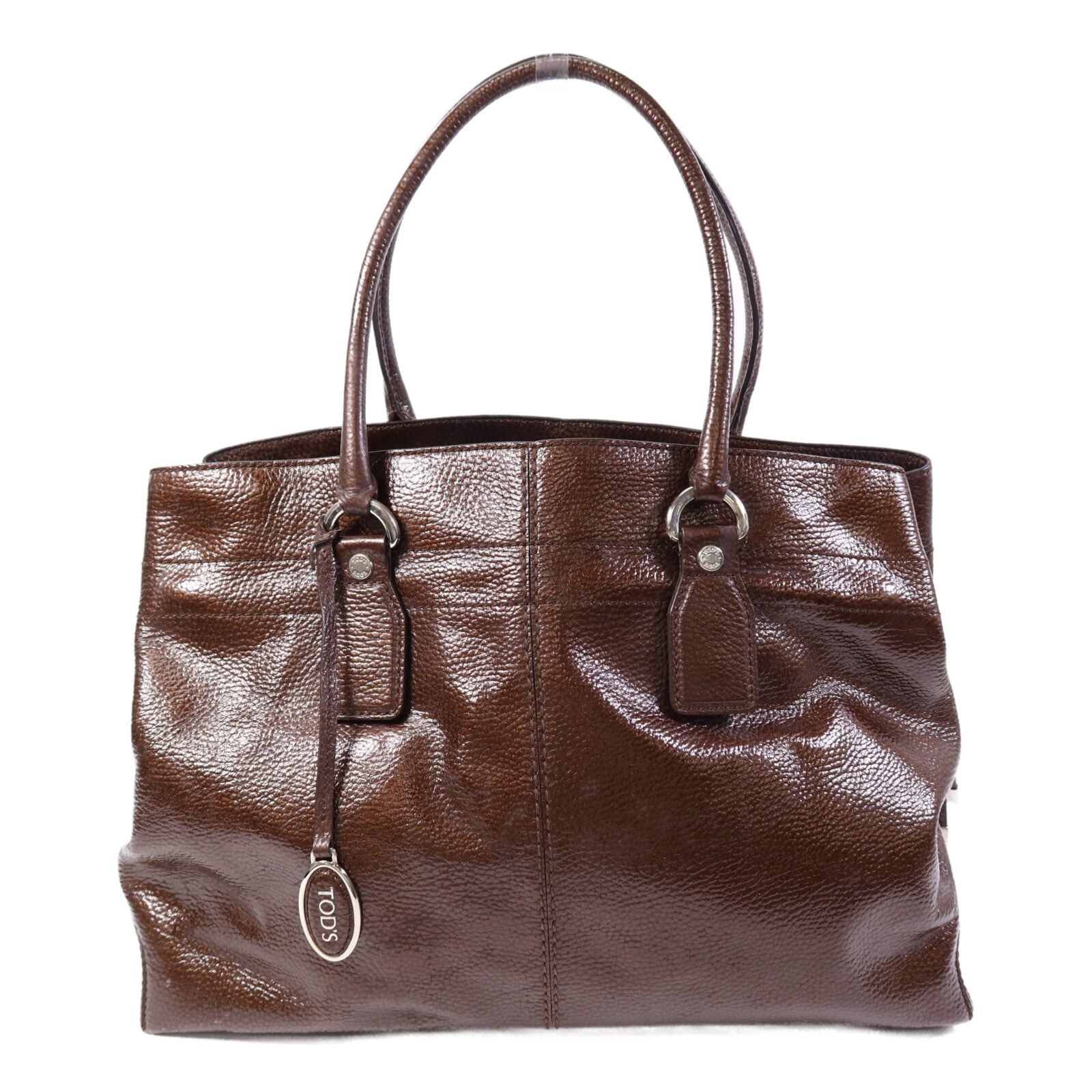 TOD'S 皮革Shoulder Bag銀扣肩背袋