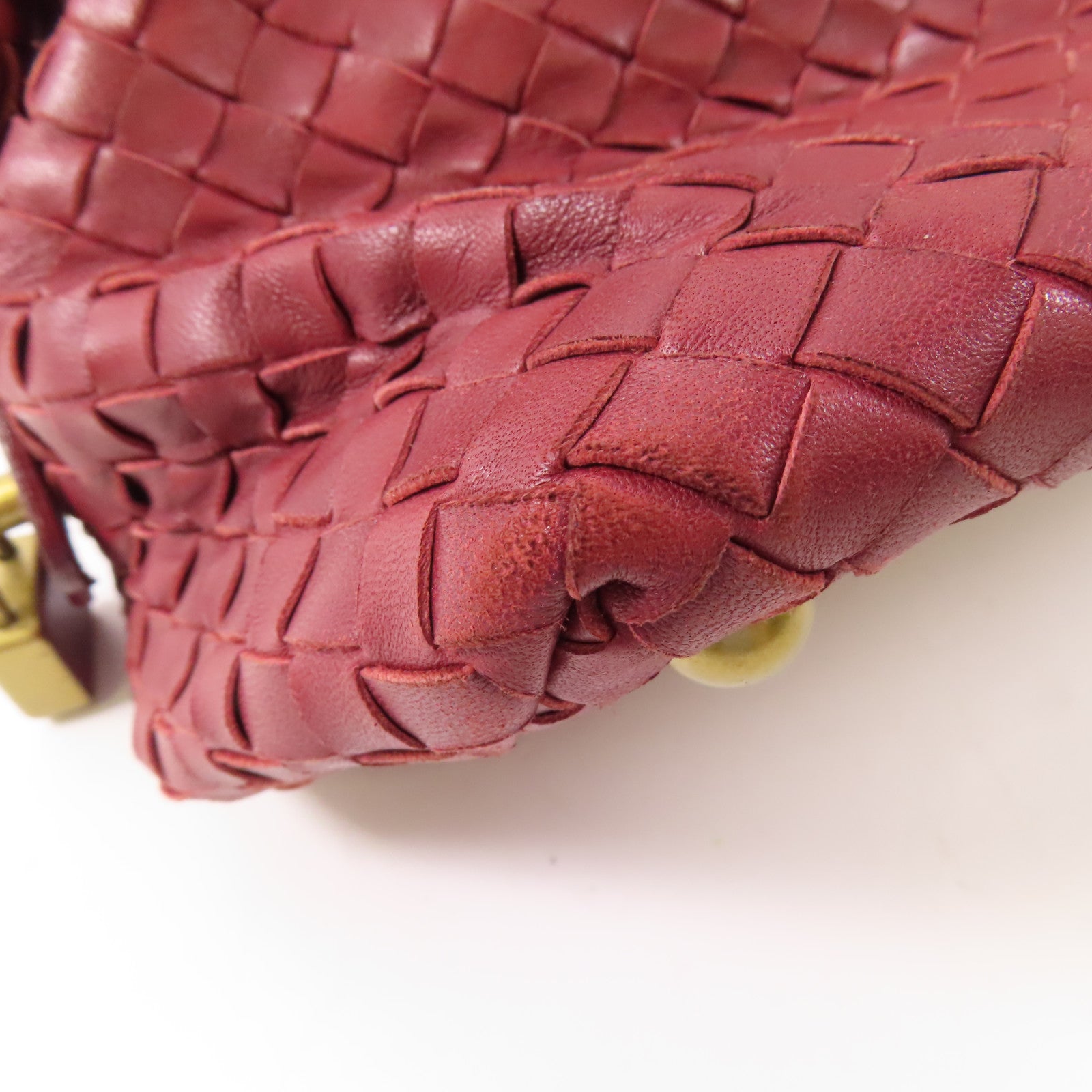 BOTTEGA VENETA 羊皮皮革Shoulder Bag金扣肩背袋