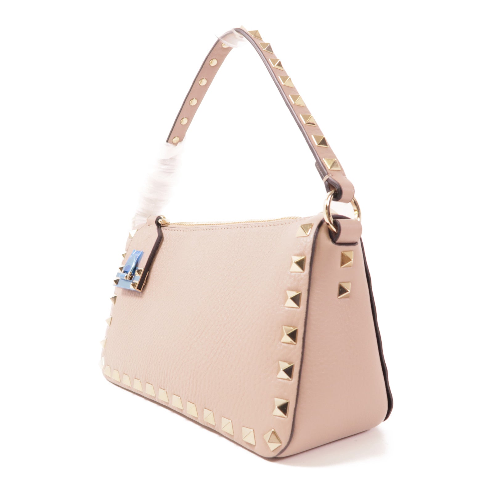 Valentino 【激減優惠】牛皮皮革Rockstud Shoulder Bag金扣手挽肩背兩用袋