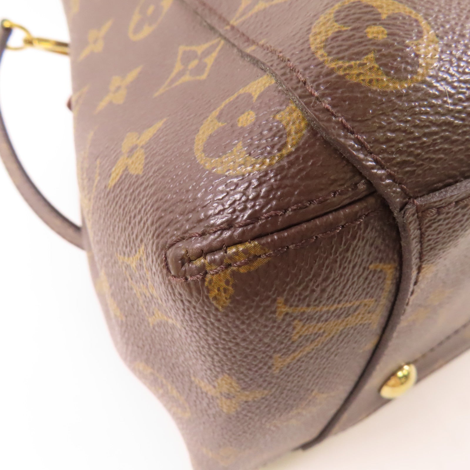 LOUIS VUITTON Monogram Montaigne GM金扣手挽肩背兩用袋