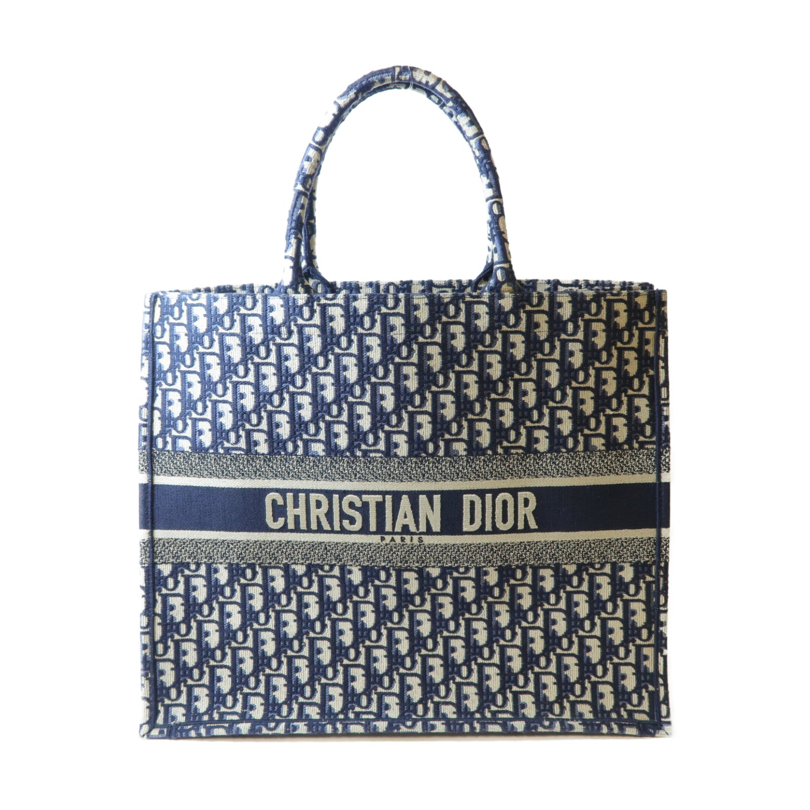 Dior 【激減優惠】帆布Book Tote手挽袋藍色