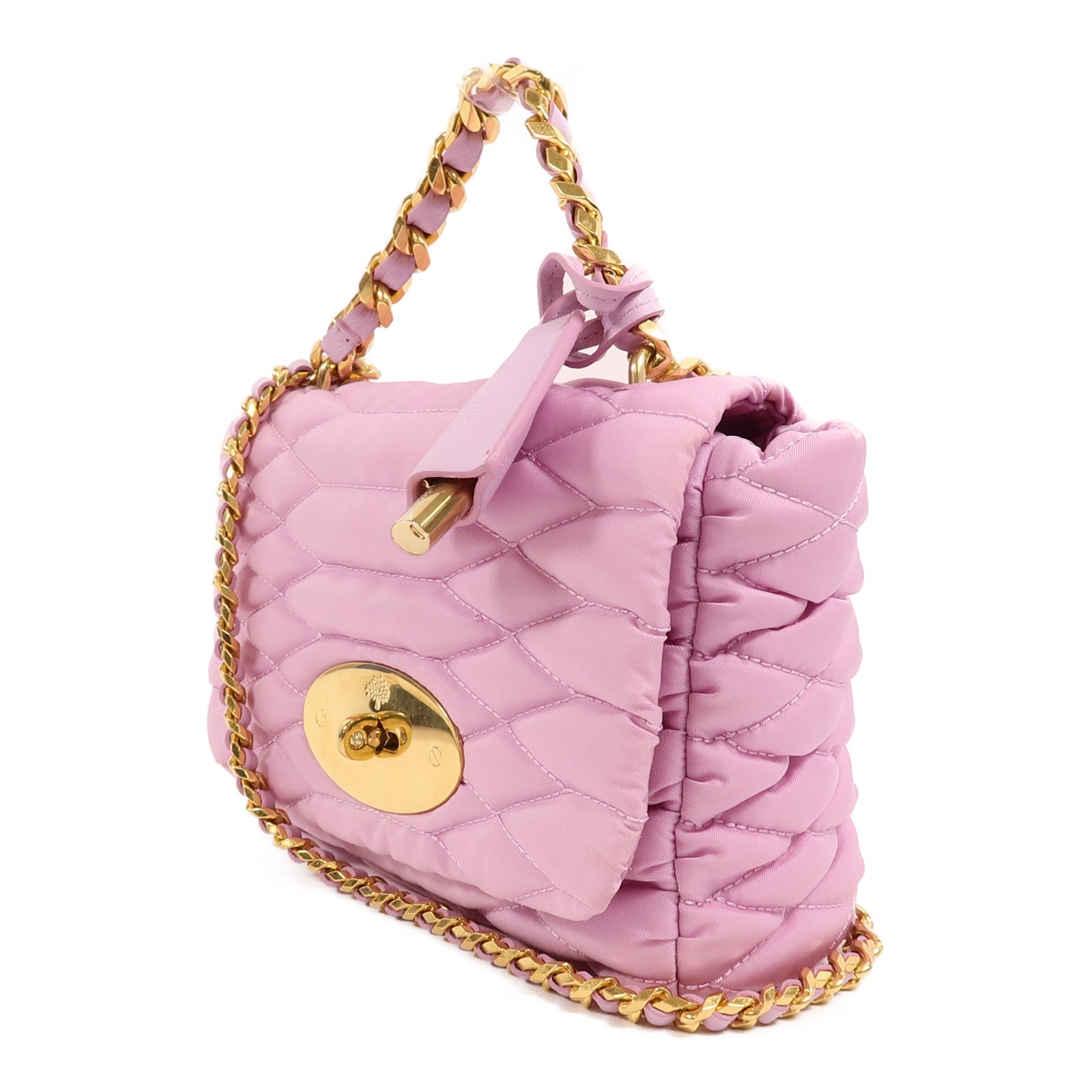 MULBERRY 尼龍Shoulder Bag鏈帶手挽肩背兩用袋