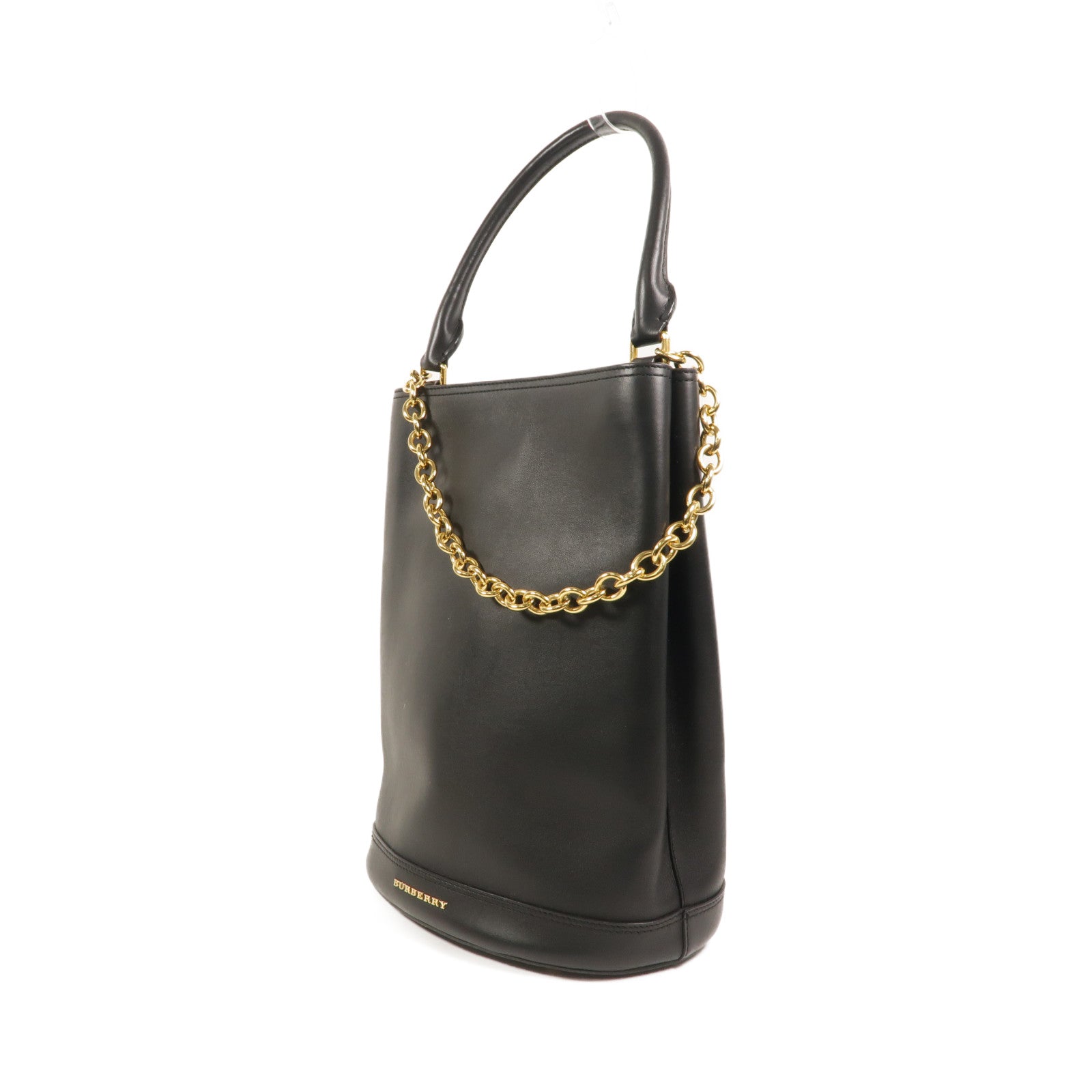 BURBERRY 牛皮皮革Prorsum Bucket Bag鏈帶手挽肩背兩用袋