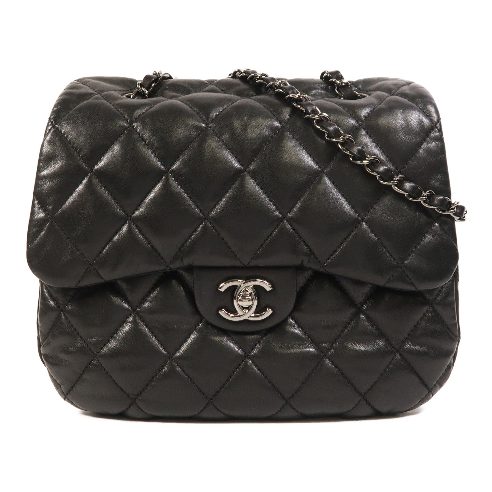 CHANEL 【激減優惠】皮革Chain Shoulder鏈帶肩背袋