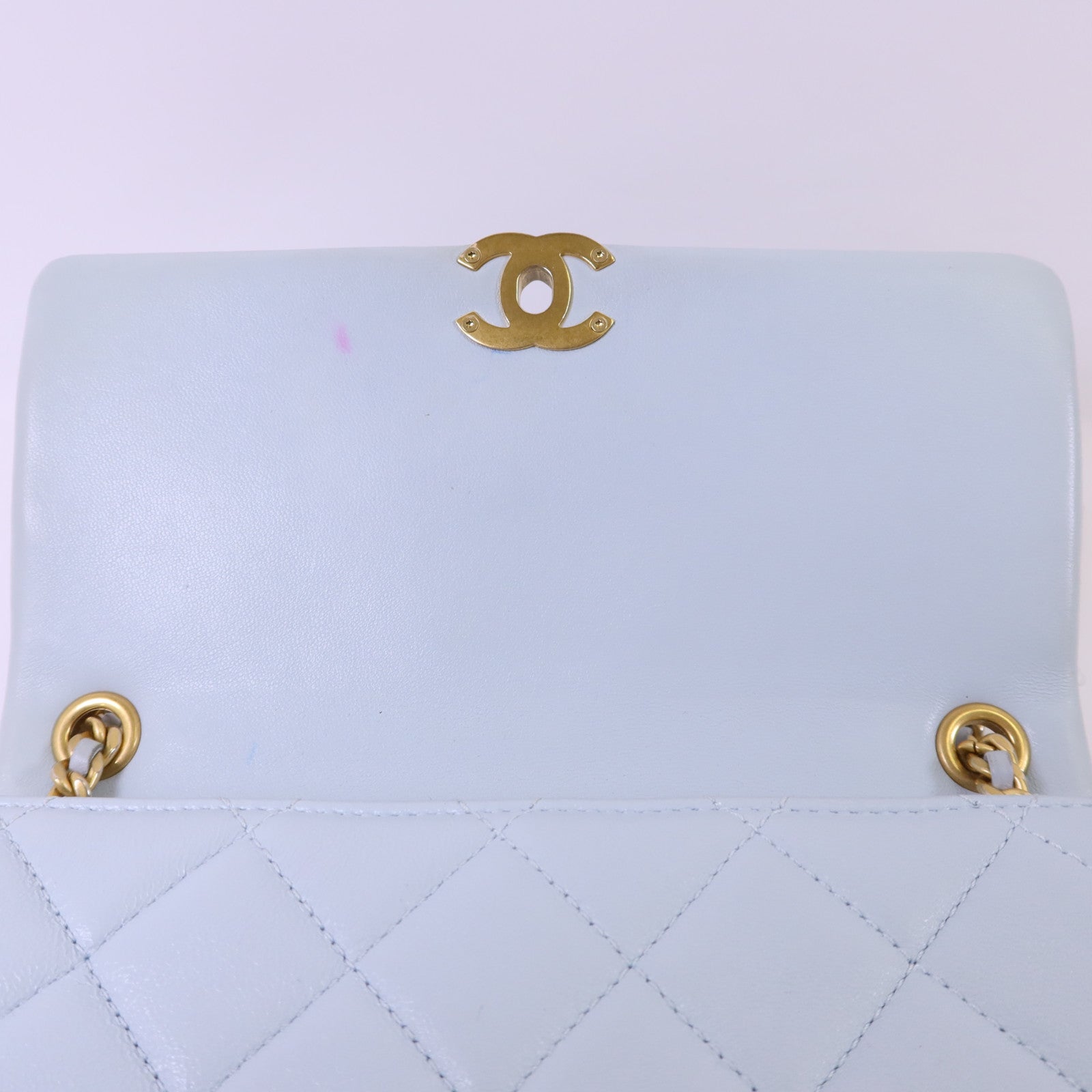 CHANEL 【激減優惠】牛皮皮革Chain Shoulder Bag金扣鏈帶肩背袋