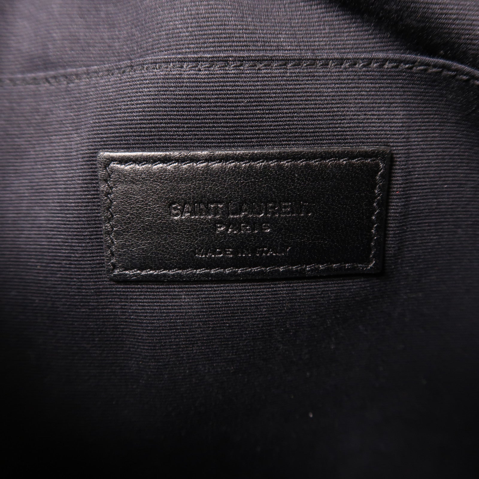 YVES SAINT LAURENT YSL SHW Clutch Bag Pouch Calfskin Leather