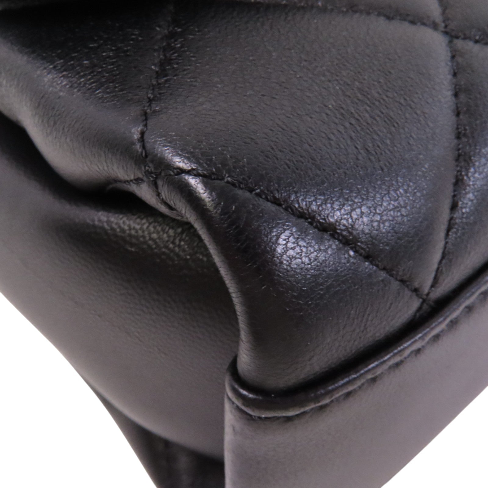 CHANEL 羊皮皮革Small Flap Bag金扣鏈帶手挽肩背兩用袋