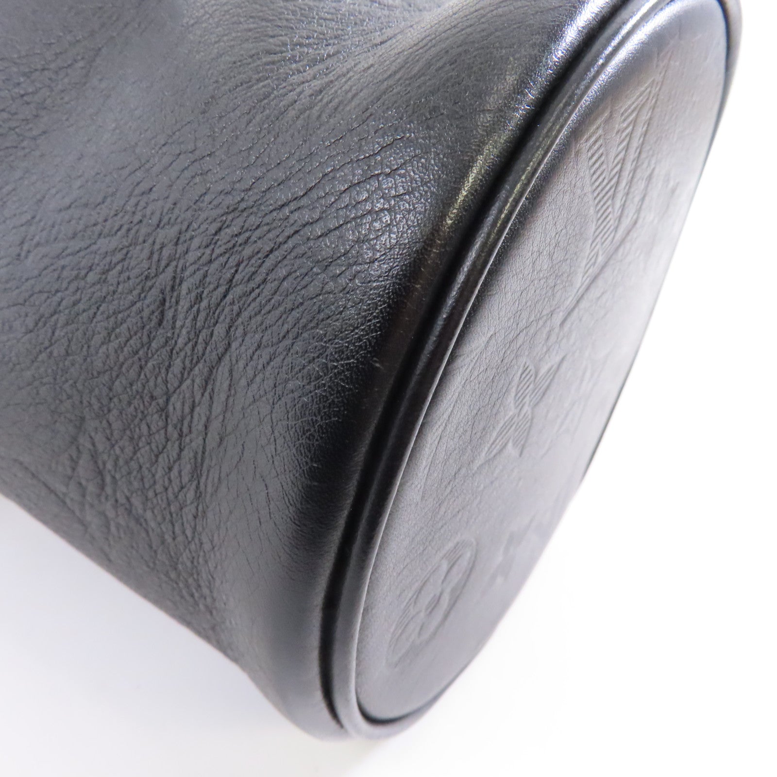 LOUIS VUITTON Monogram Shadow Chalk Nano肩背袋黑色