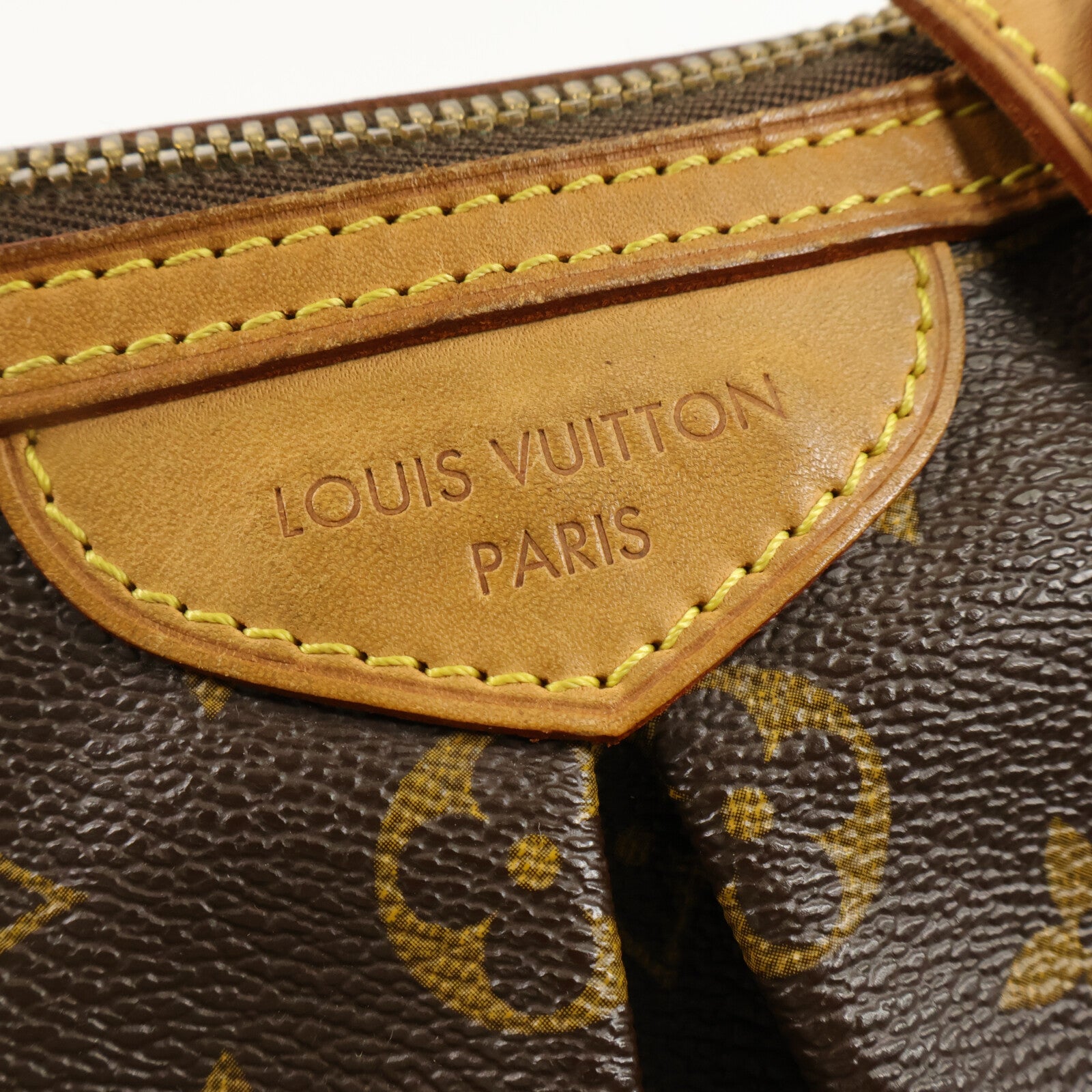 LOUIS VUITTON Monogram Palermo PM金扣手挽肩背兩用袋棕色