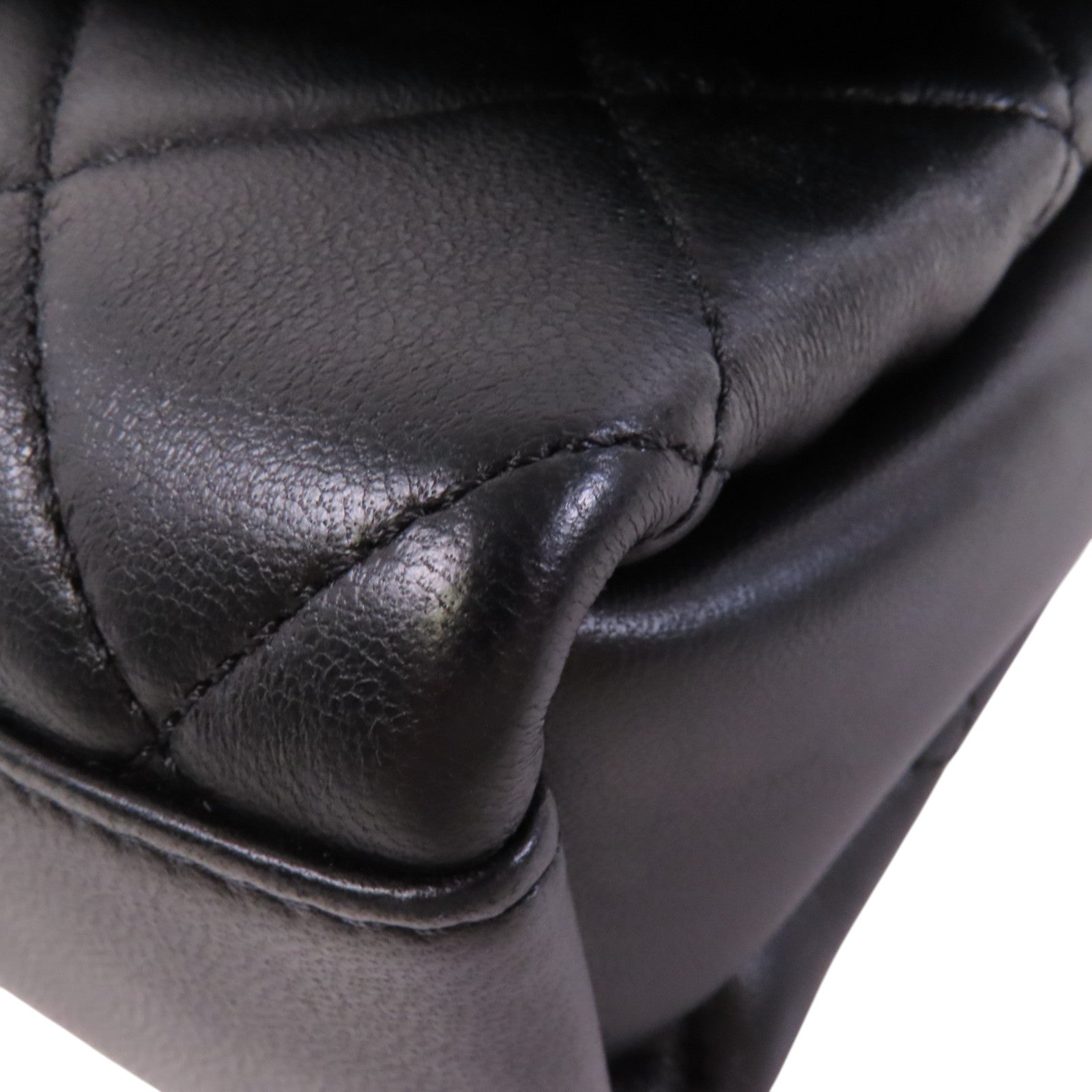 CHANEL 羊皮皮革Small Flap Bag金扣鏈帶手挽肩背兩用袋