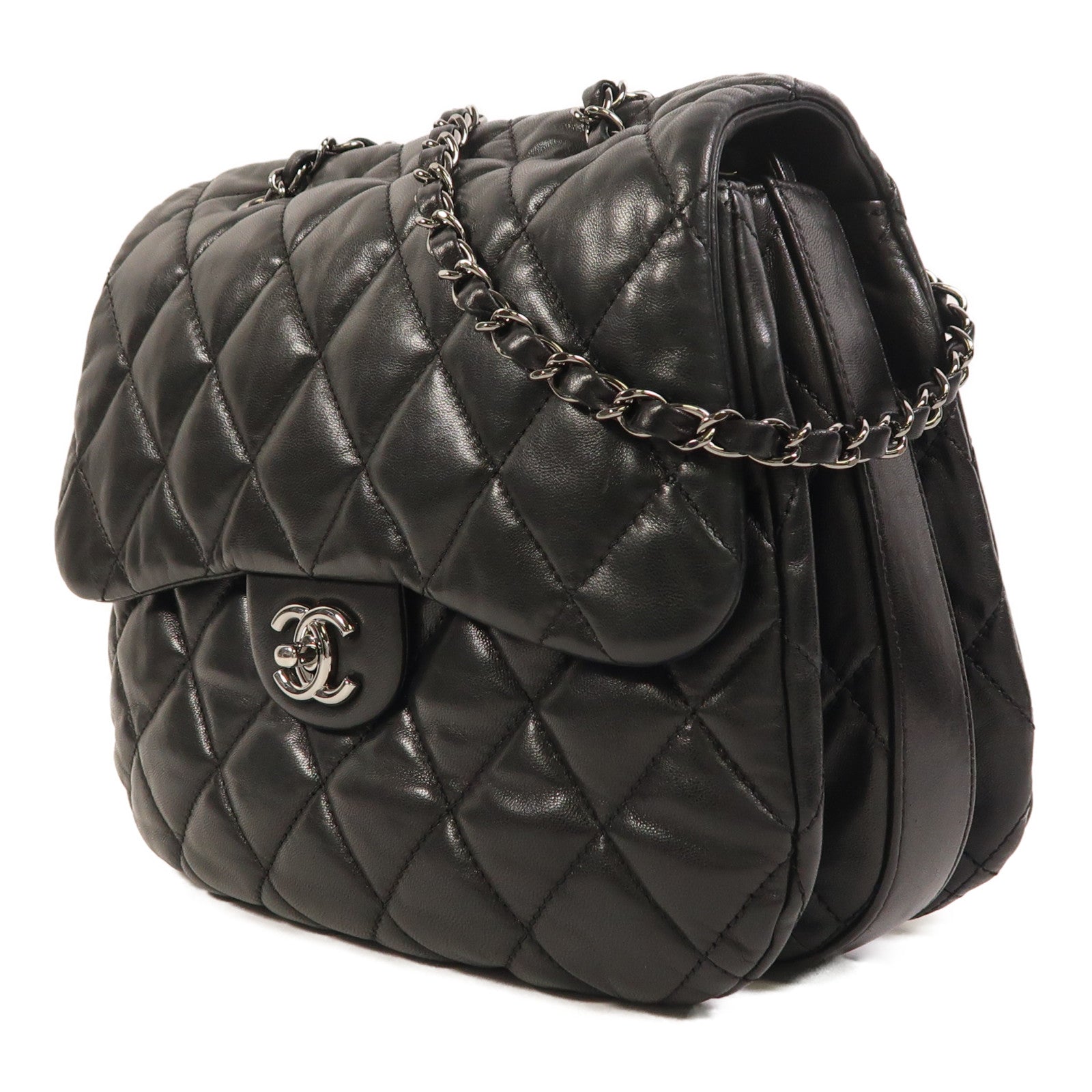 CHANEL 【激減優惠】皮革Chain Shoulder鏈帶肩背袋