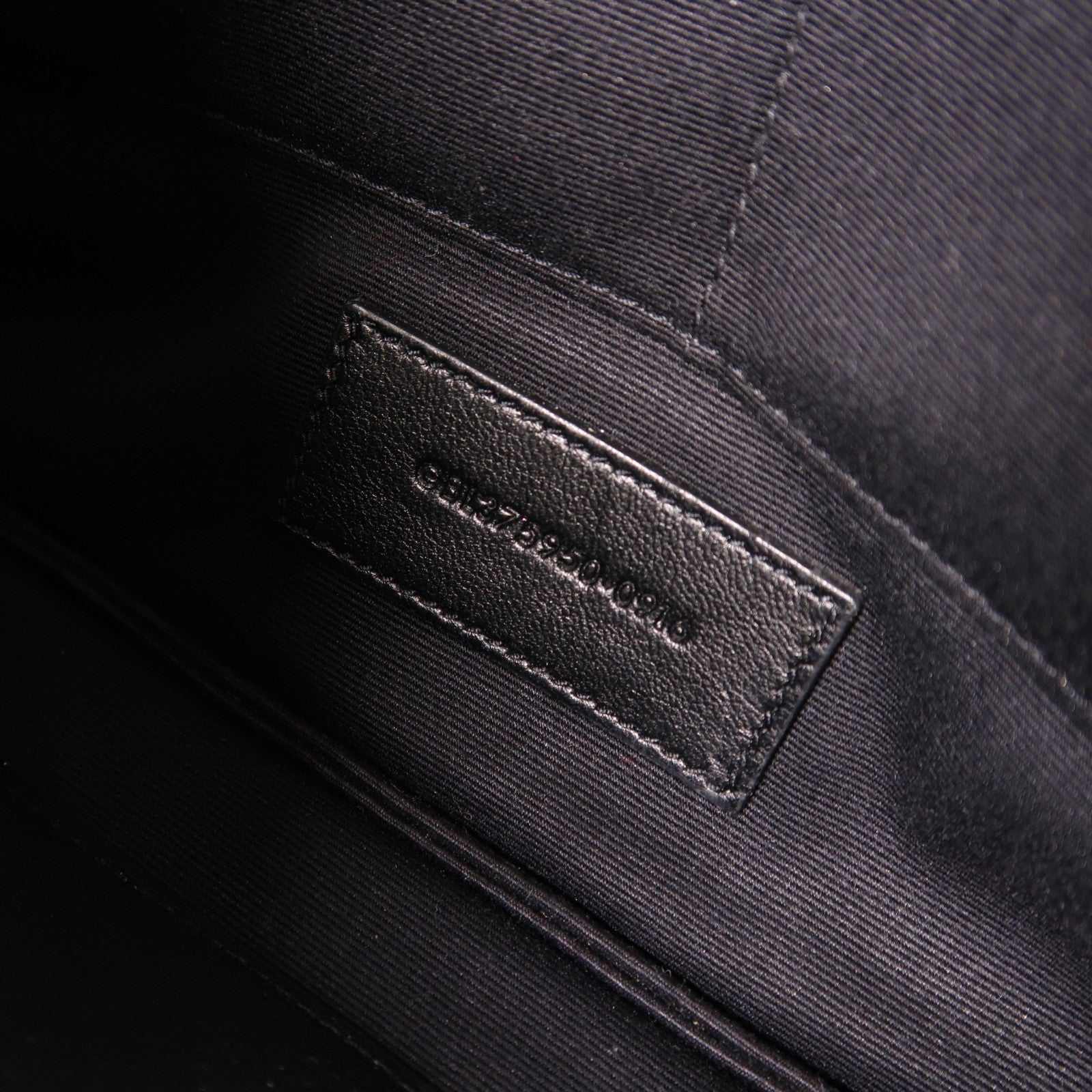 YVES SAINT LAURENT YSL SHW Clutch Bag Pouch Calfskin Leather