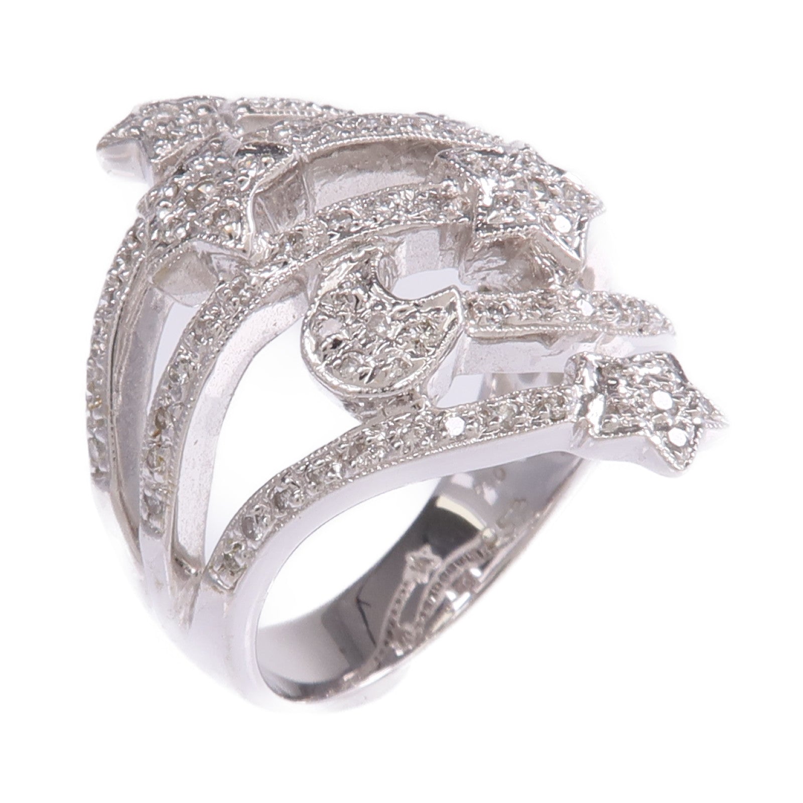 JEWELRY 【激減優惠】18K白金Diamond Ring鑽石戒指US#6.25