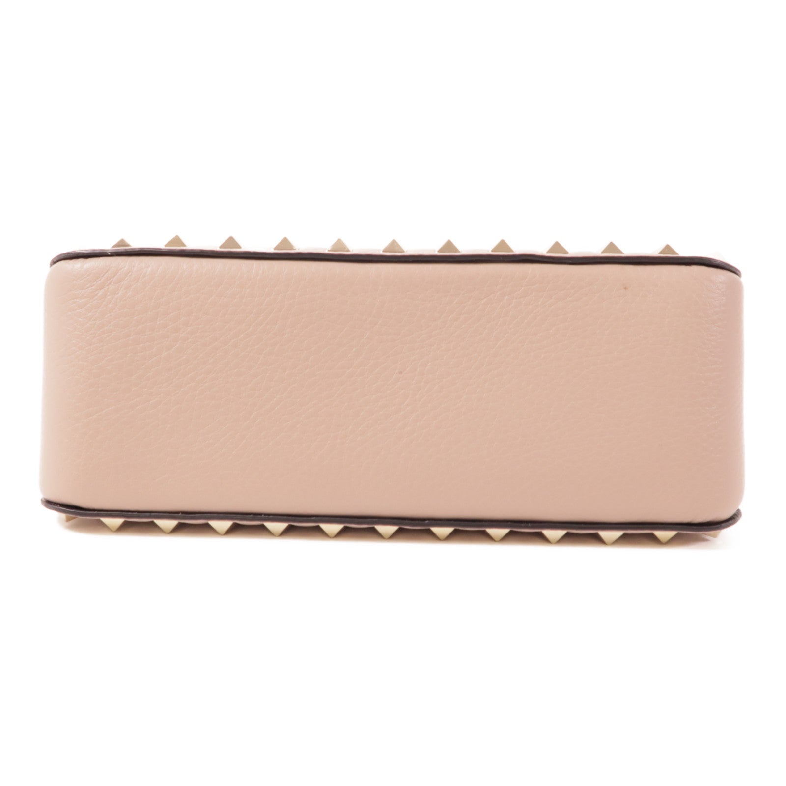 Valentino 【激減優惠】牛皮皮革Rockstud Shoulder Bag金扣手挽肩背兩用袋