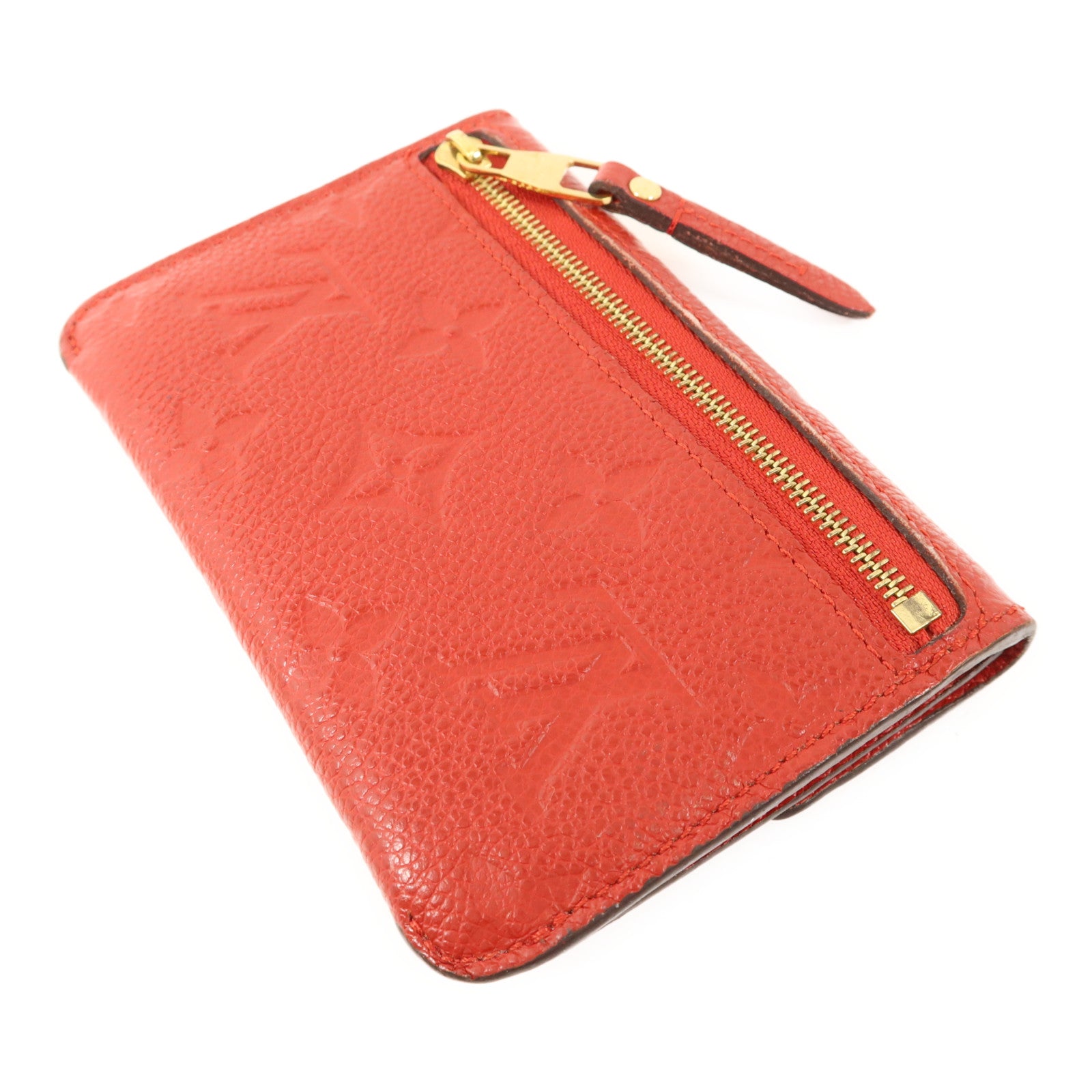 LOUIS VUITTON Monogram Empreinte Pochette Cure金扣零錢包